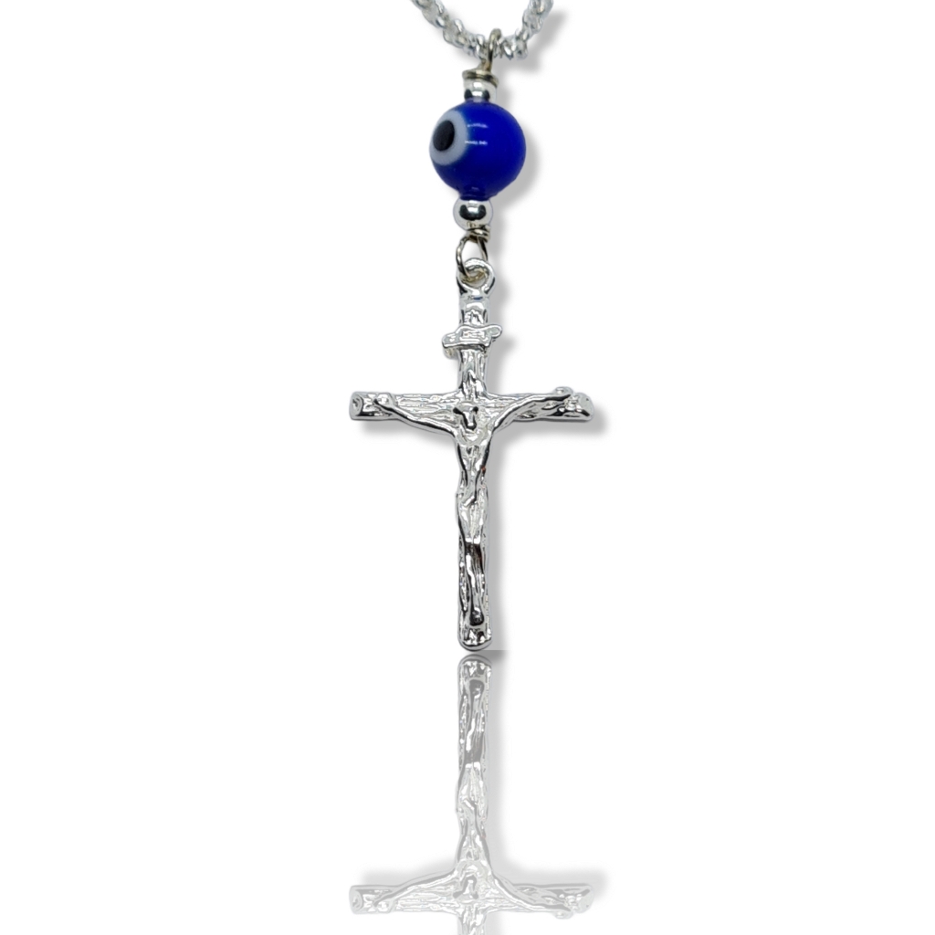 Silver 925° cross car charm  (code L2418)