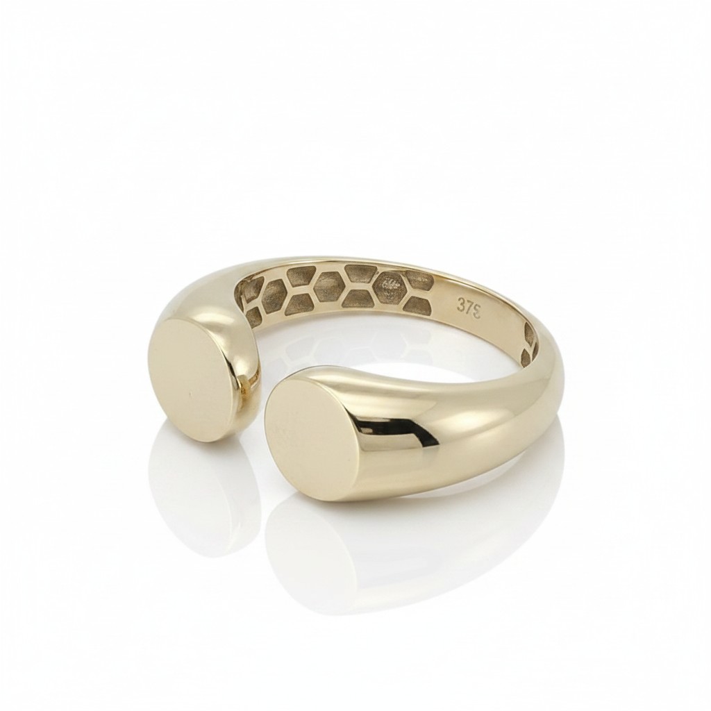 Χρυσό Open Signet Δαχτυλίδι 9K (AP008319)