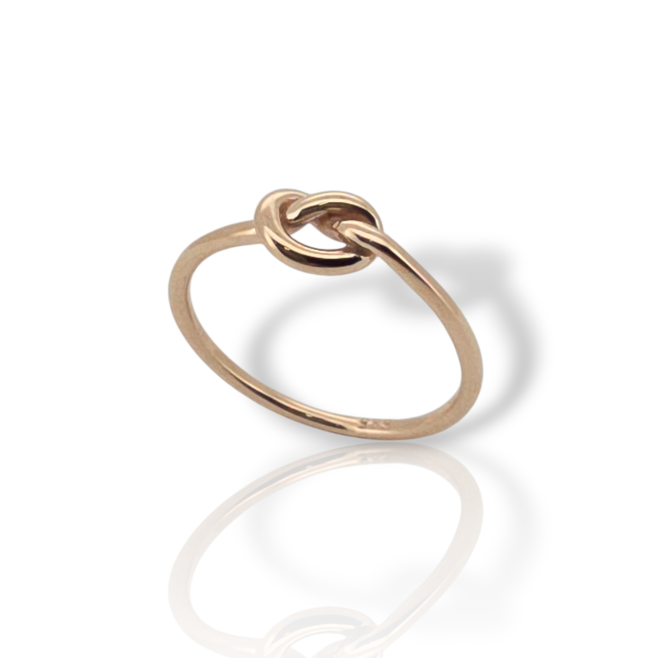 Pink gold ring knot style k14 (code P1761)