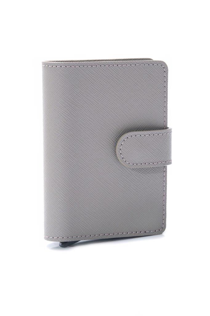 LEANSCHI RFID-safe Tech-Wallet in molegrey leather