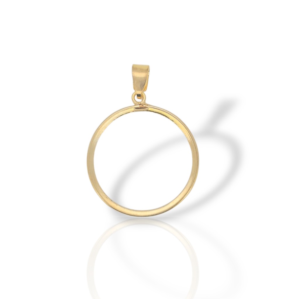 Medaglione Portamoneta in Oro 14K – Ciondolo Elegante per Collana (Μ2965)