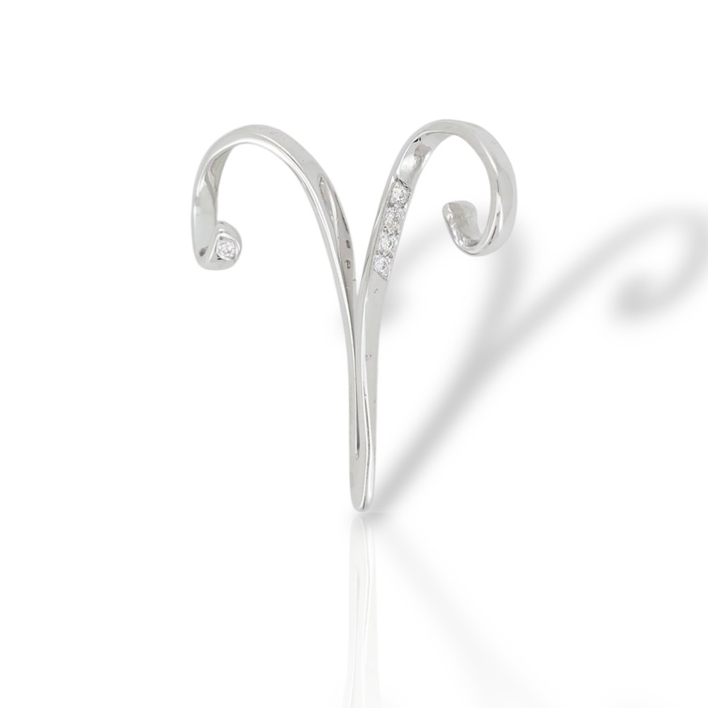 Μενταγιόν Ζώδιο Κριός από Χρυσό 18 Καρατίων με διαμάντια (code Μ8209)