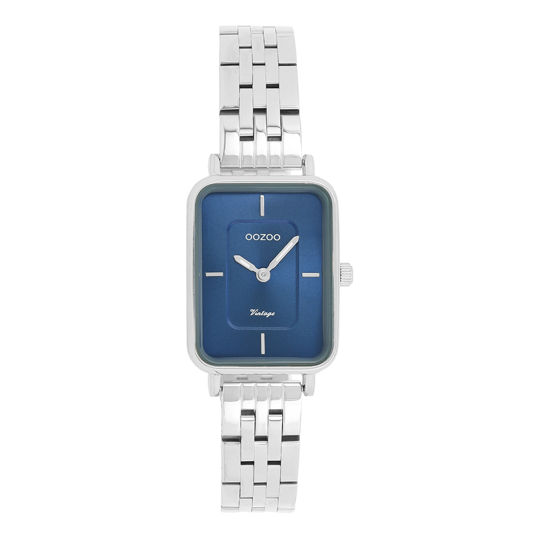 Silver coloured OOZOO watch with stainless steel bracelet - C20417
