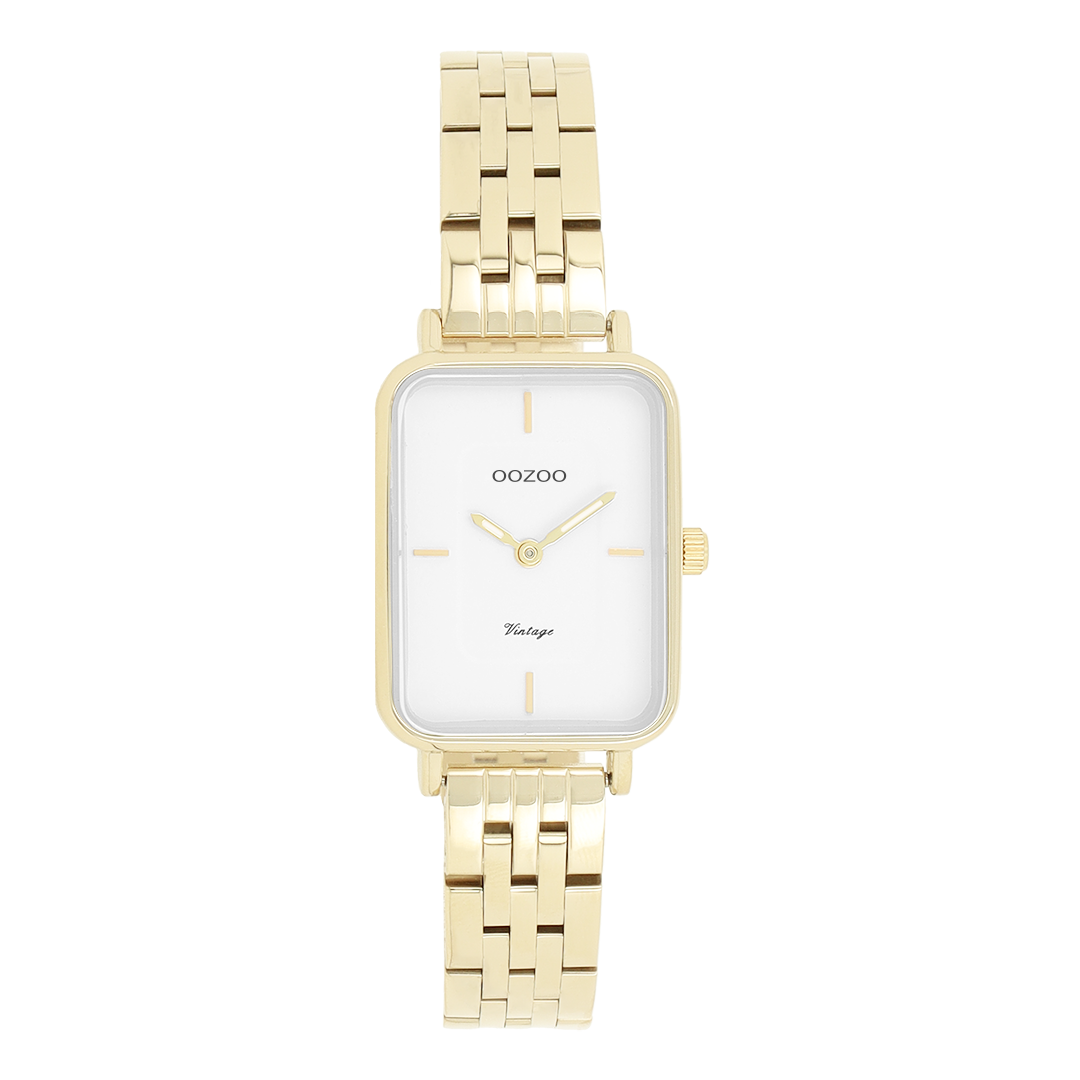 Gold coloured OOZOO watch with stainless steel bracelet - C20418