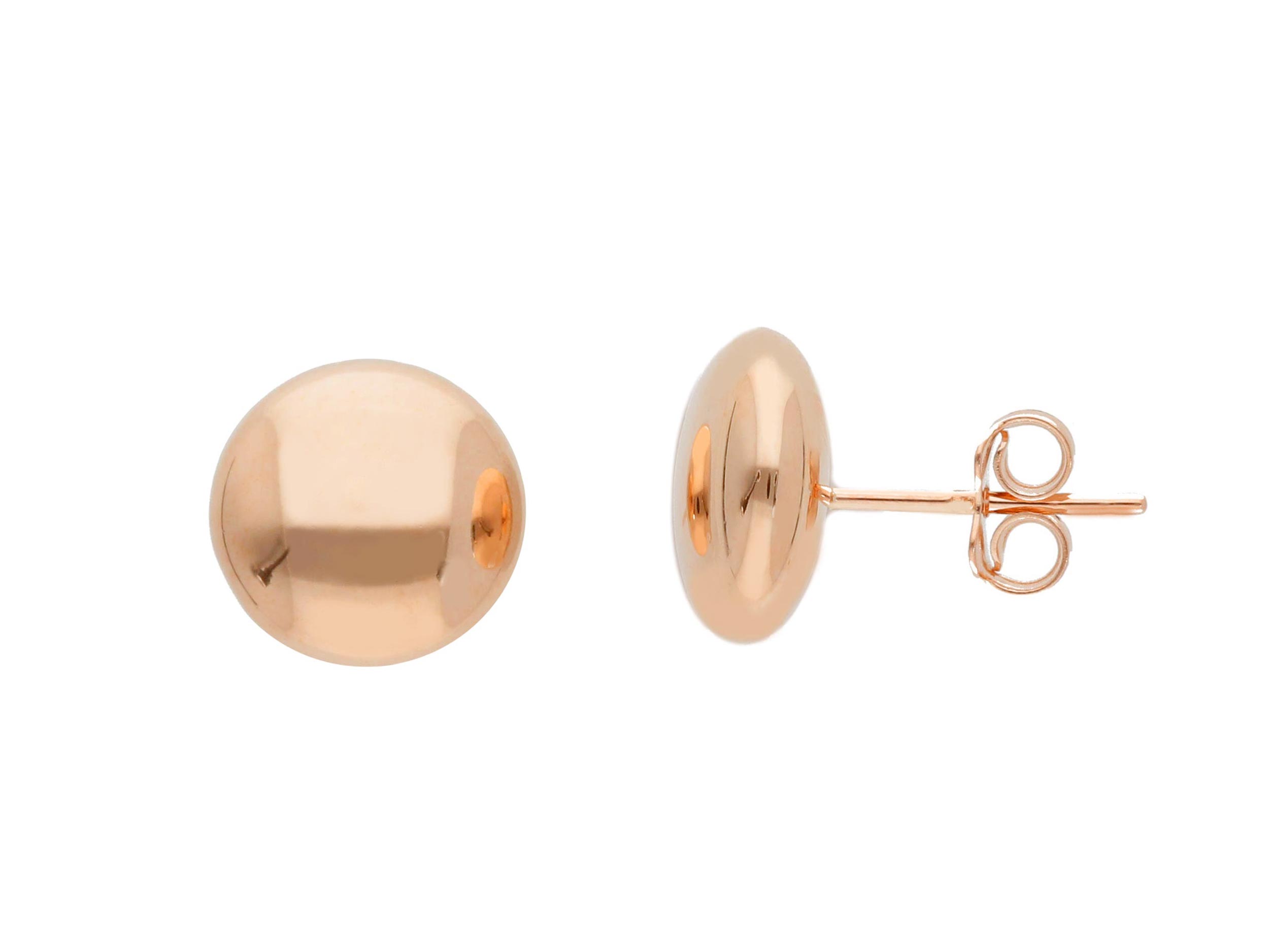 Orecchini lobo in oro rosa k14 (code S251137)