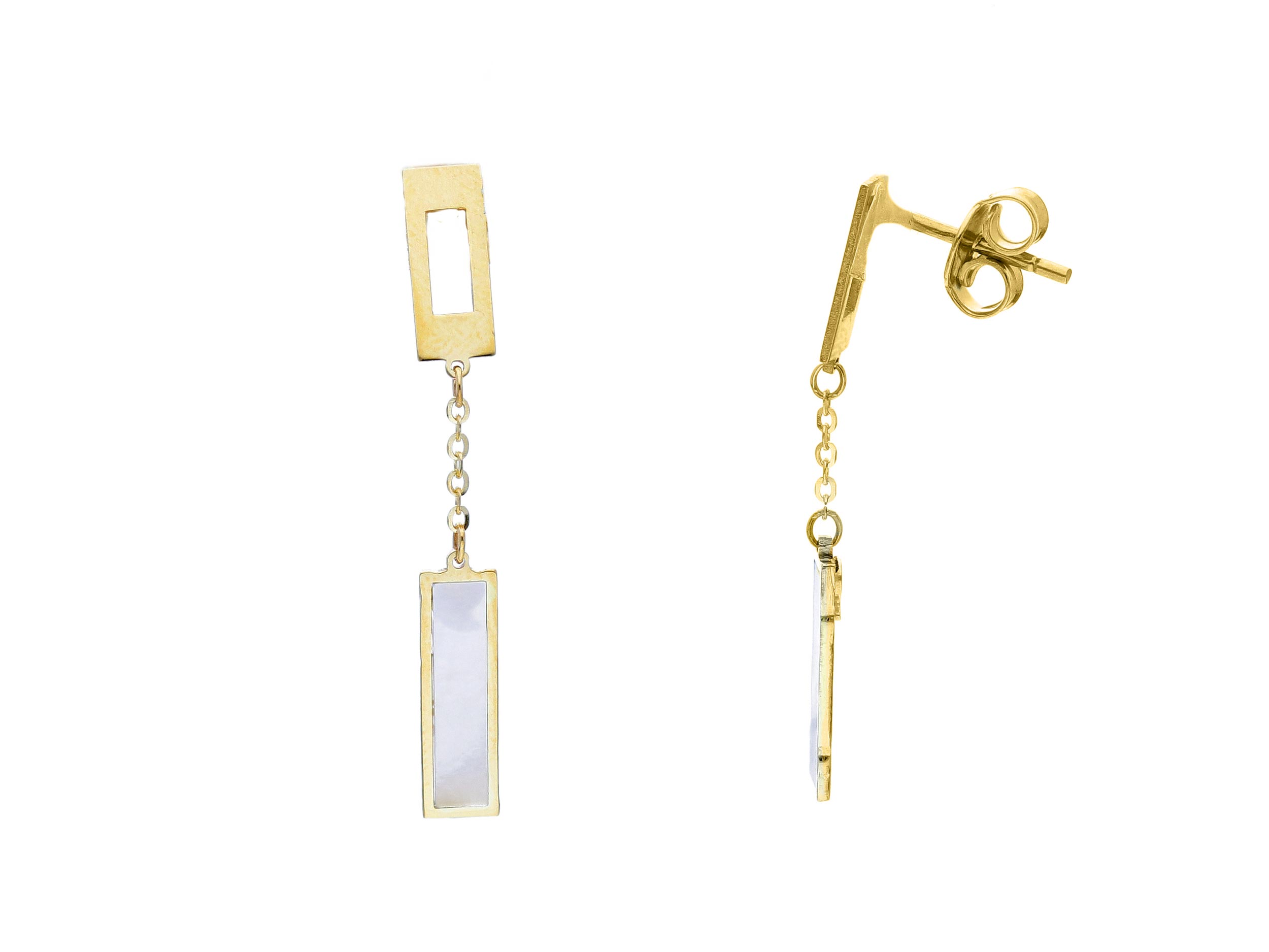 Yellow gold earrings 9k  (code S239204)