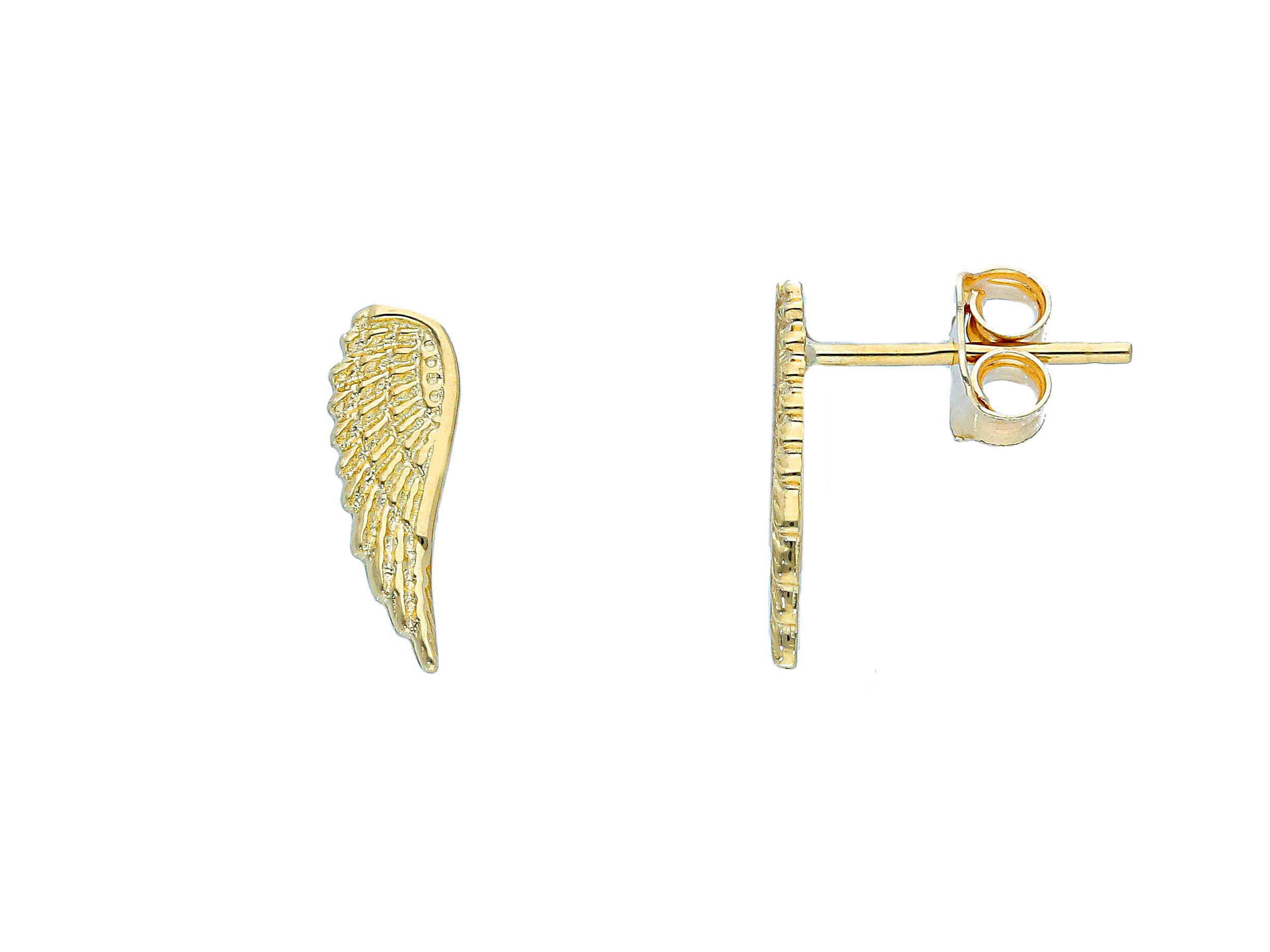 Orecchini ali in oro giallo k9 (code S248610)