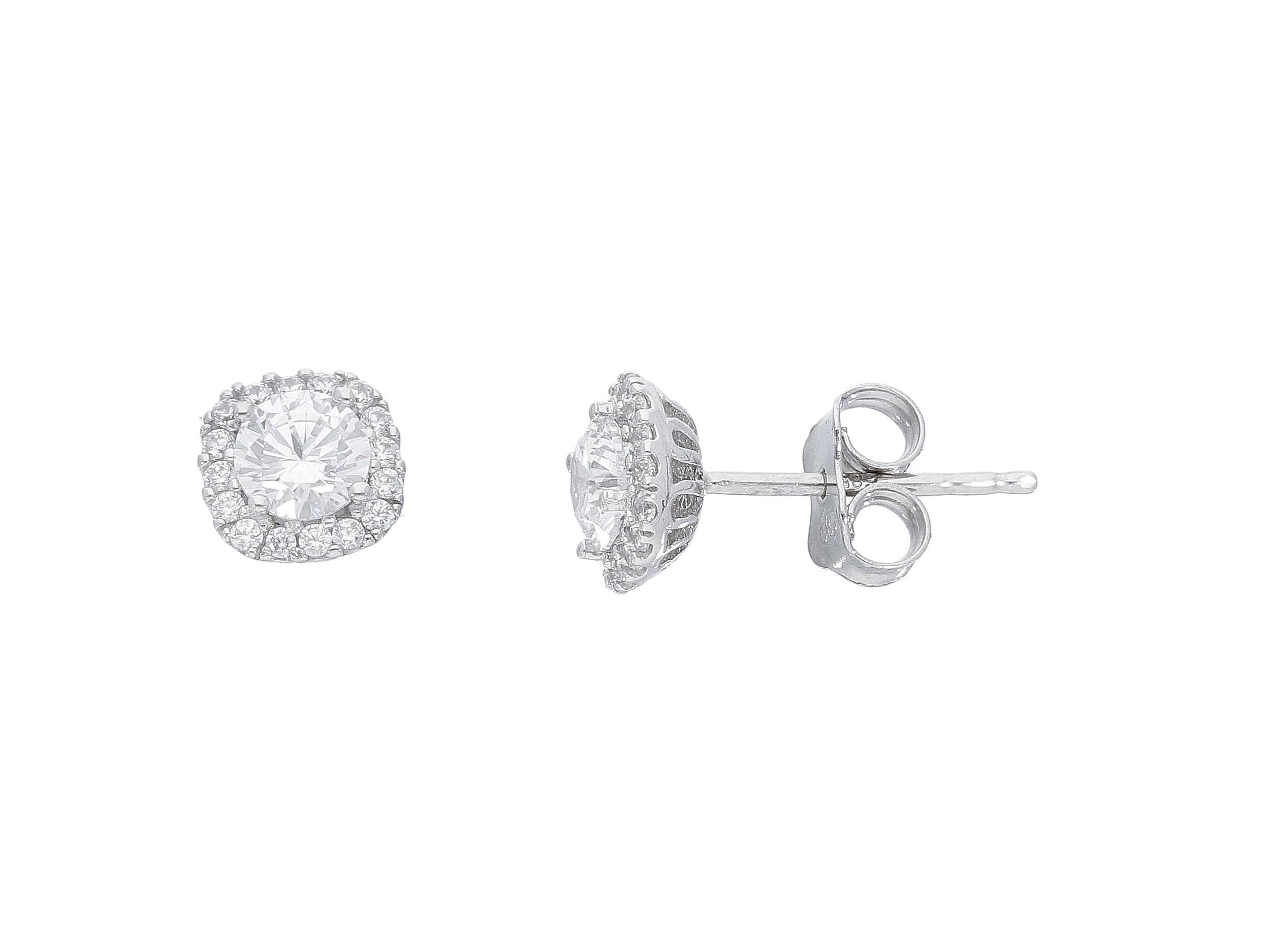 White gold  earrings 14k  (code S244031)