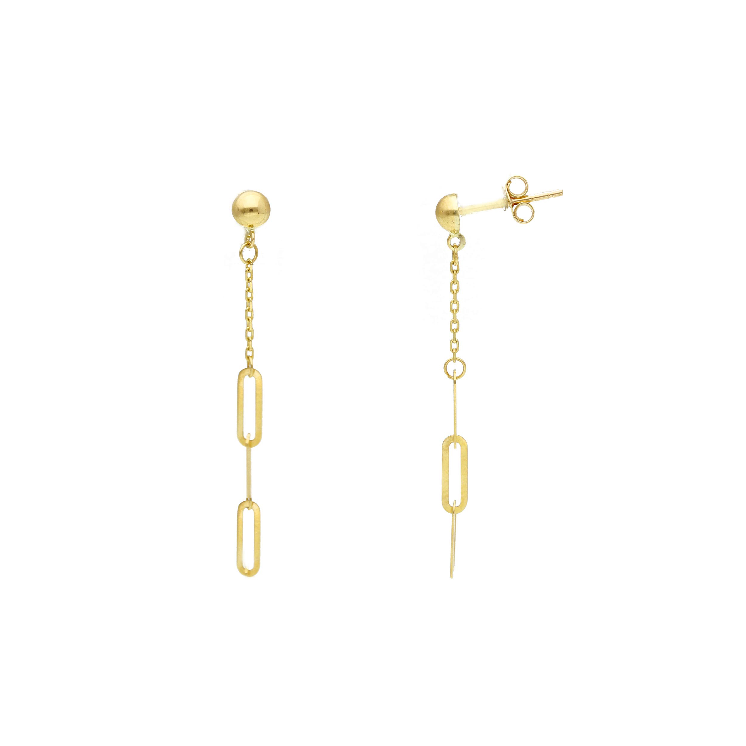 Yellow gold earrings k9  (code S265710)