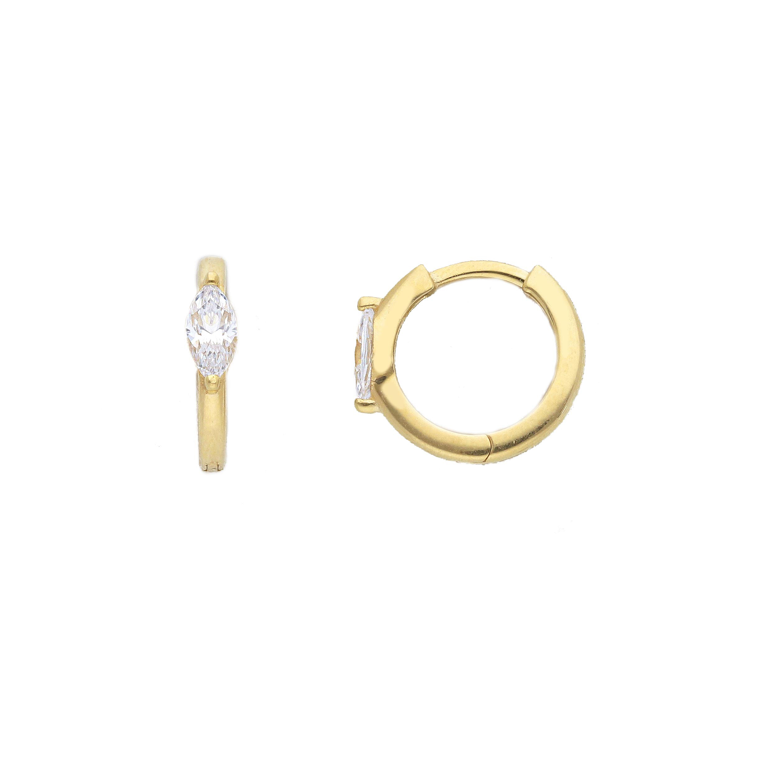 Yellow gold drop earrings 9k (code S274930)