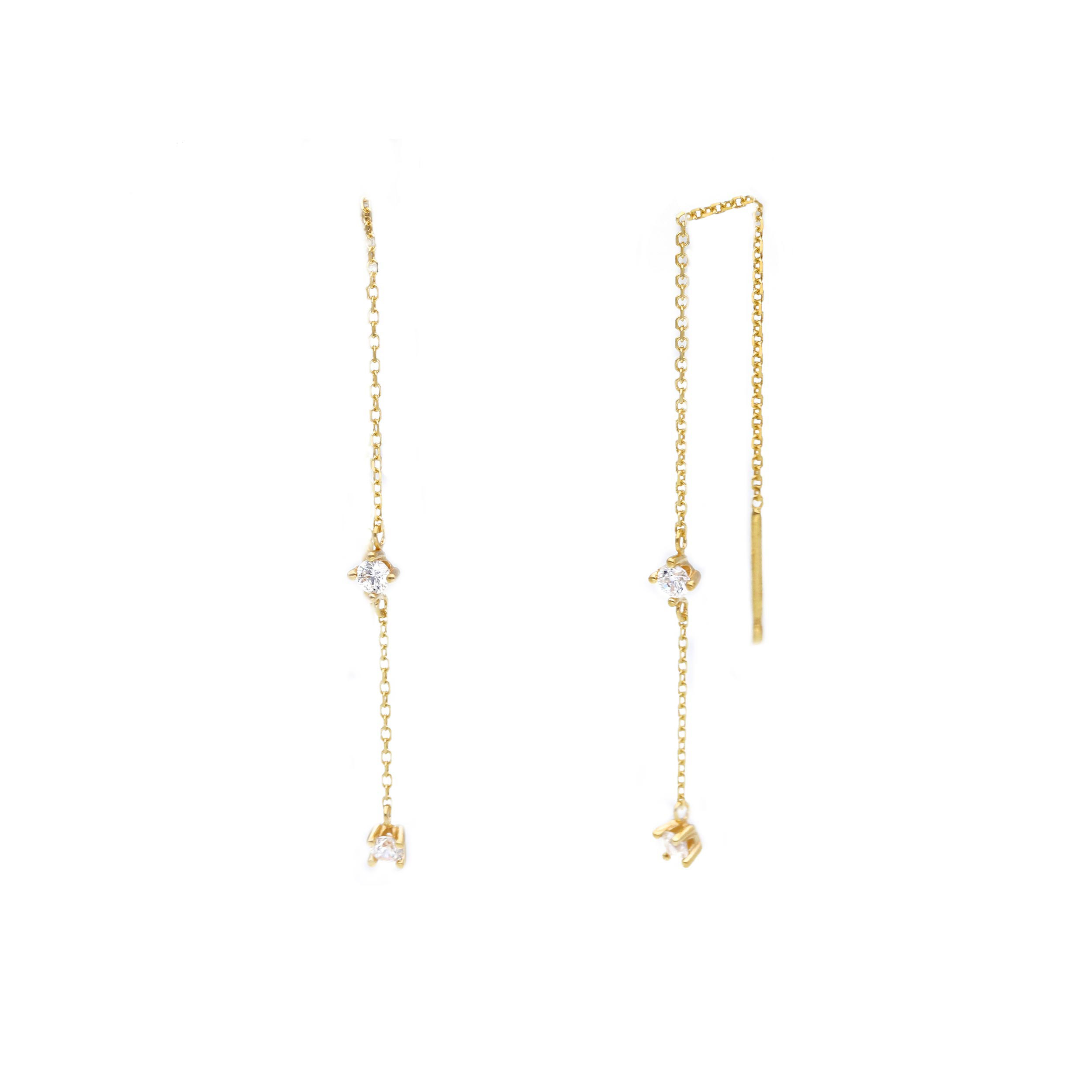 Yellow gold earrings k9  (code S274964)