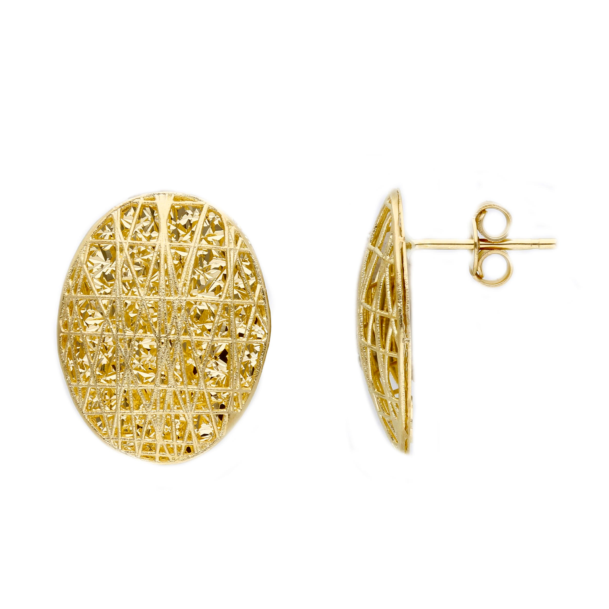 Yellow gold earrings k14  (code S279674)