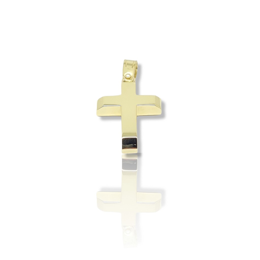 Yellow gold cross k18 (code H2348)