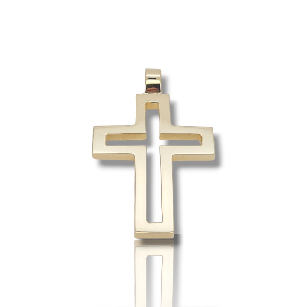 White gold sword cross k14 (code H2714) 