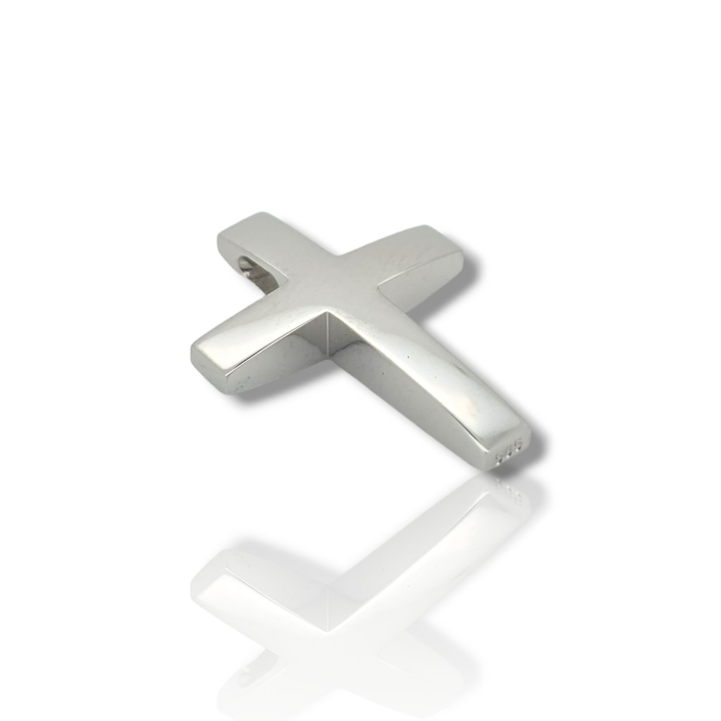 White gold cross k14  (code H2841)