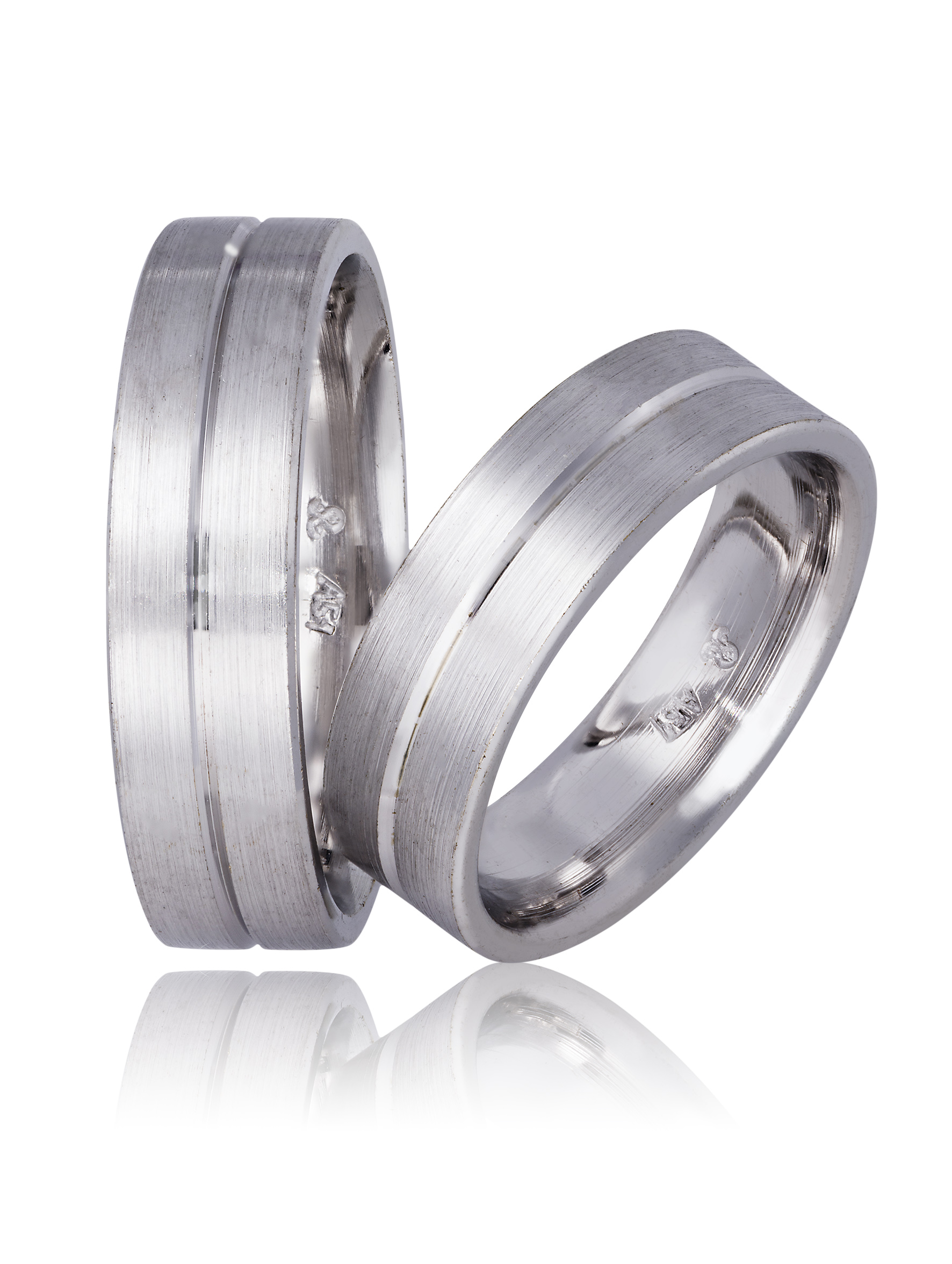 Fedi Nuziali in oro Bianco 6.0mm