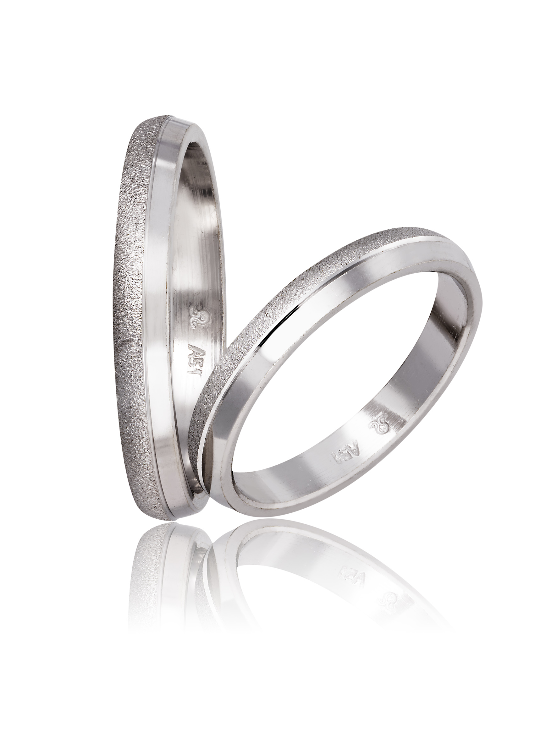 Fedi Nuziali in oro Bianco 3.2mm