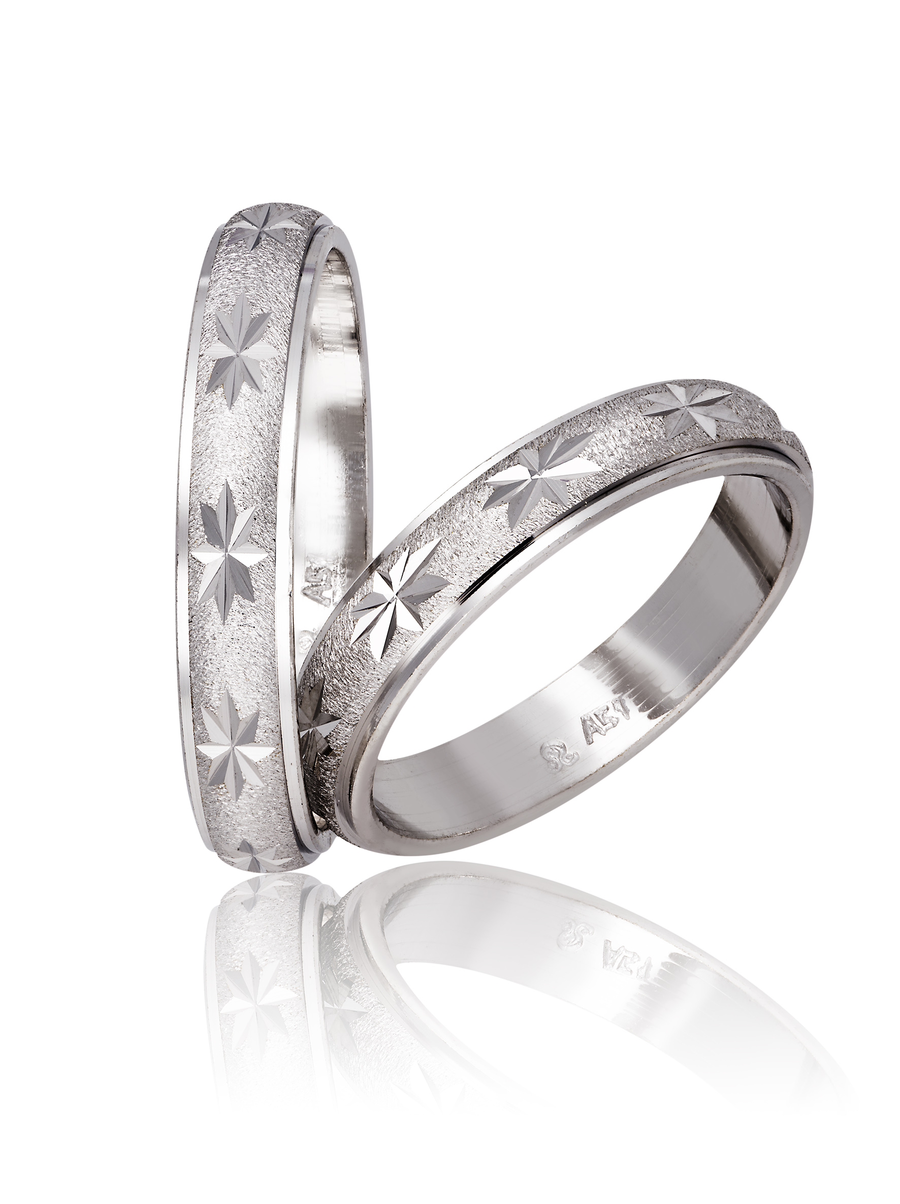 Fedi Nuziali in oro Bianco 4.0mm