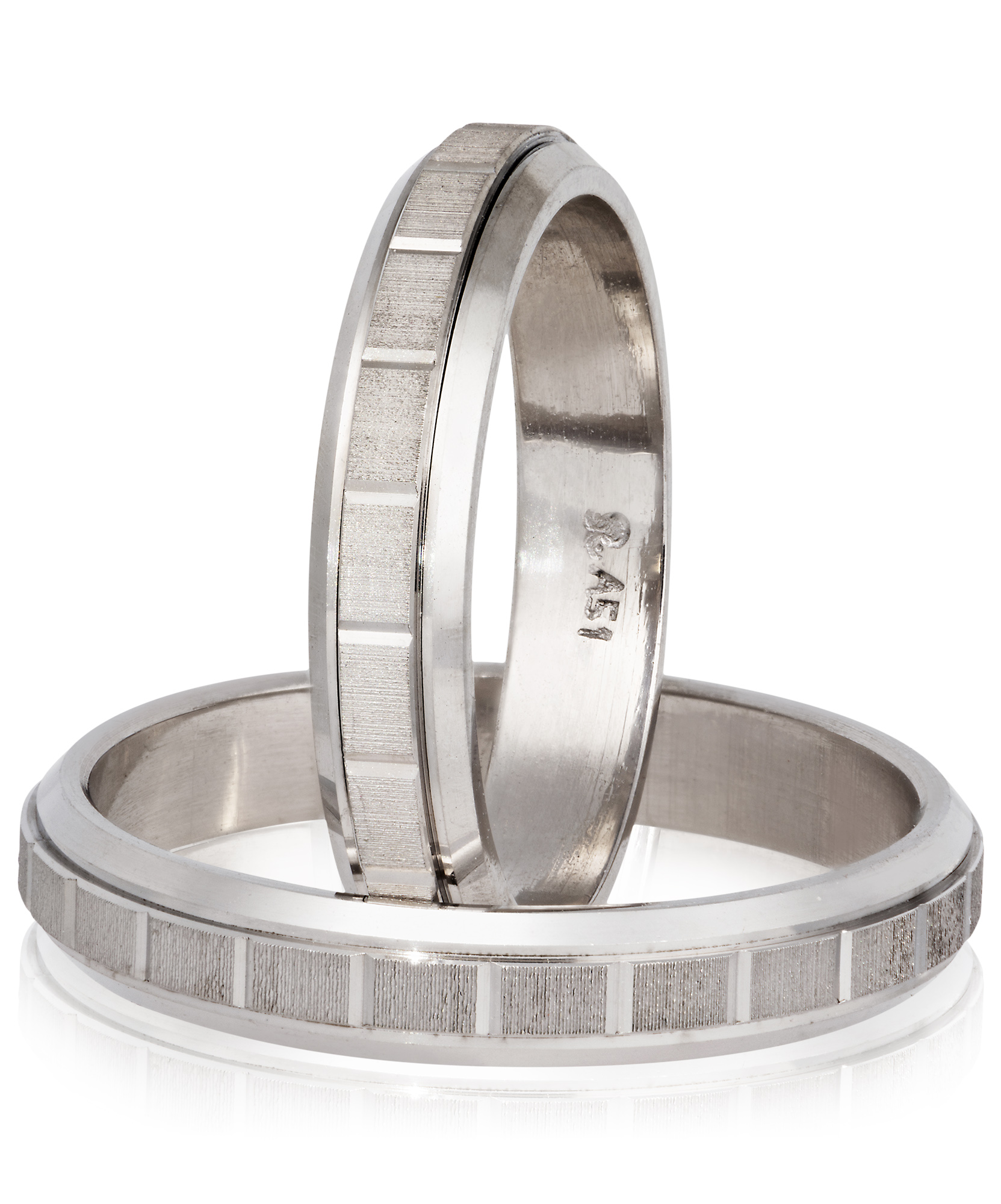Fedi Nuziali in oro Bianco 4mm