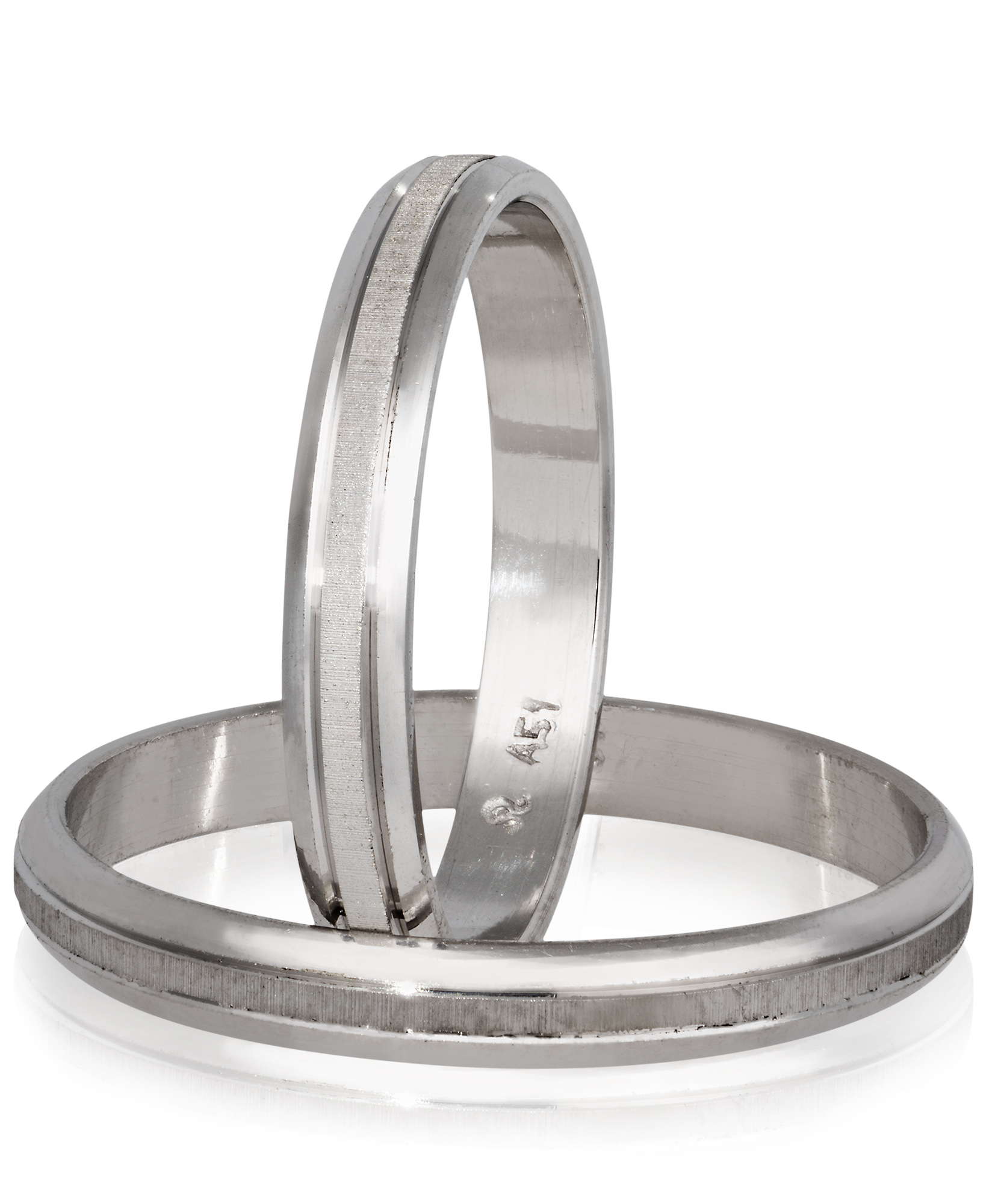 Fedi Nuziali in oro Bianco 4,5mm