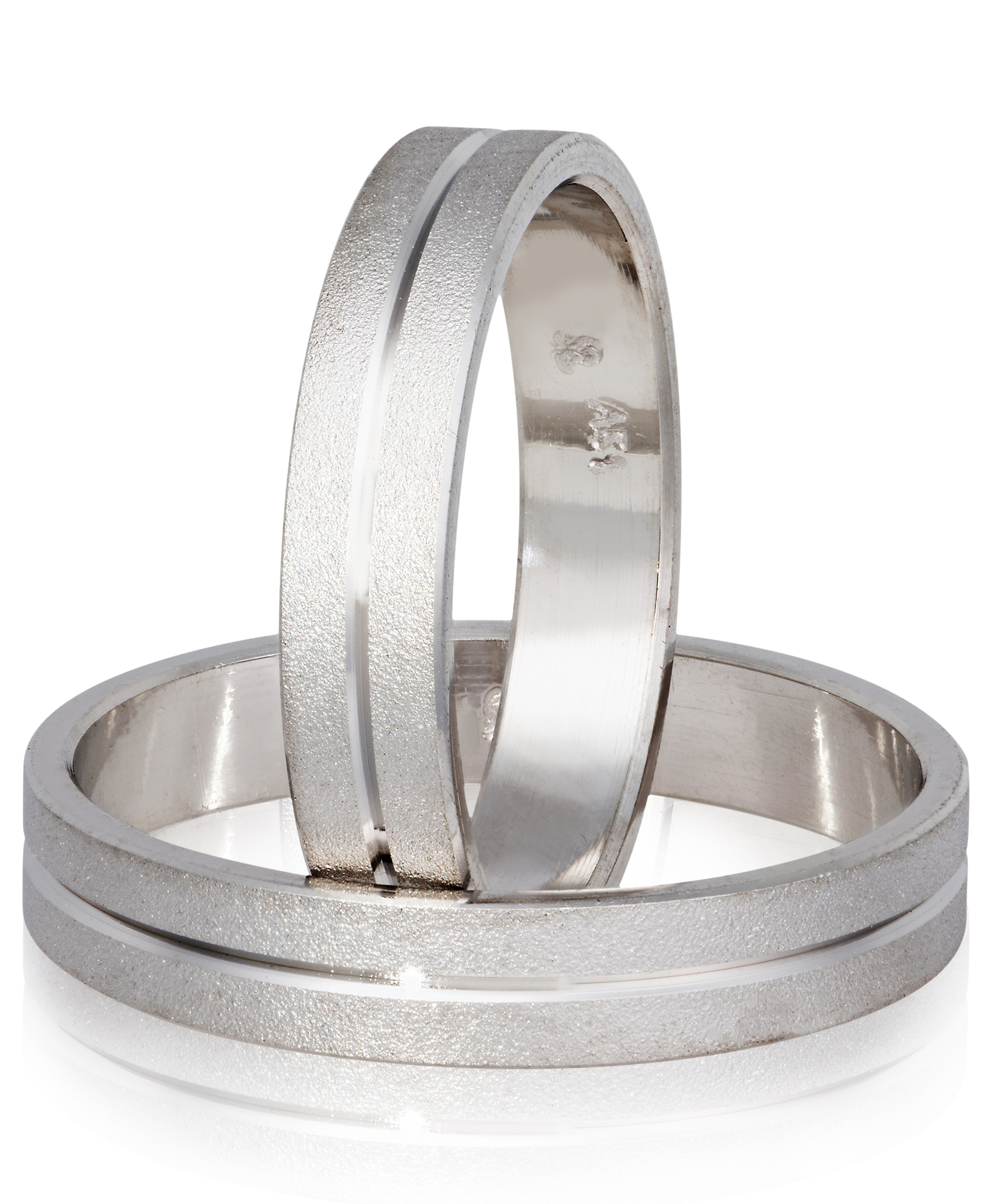 Fedi Nuziali in oro Bianco 4,5mm