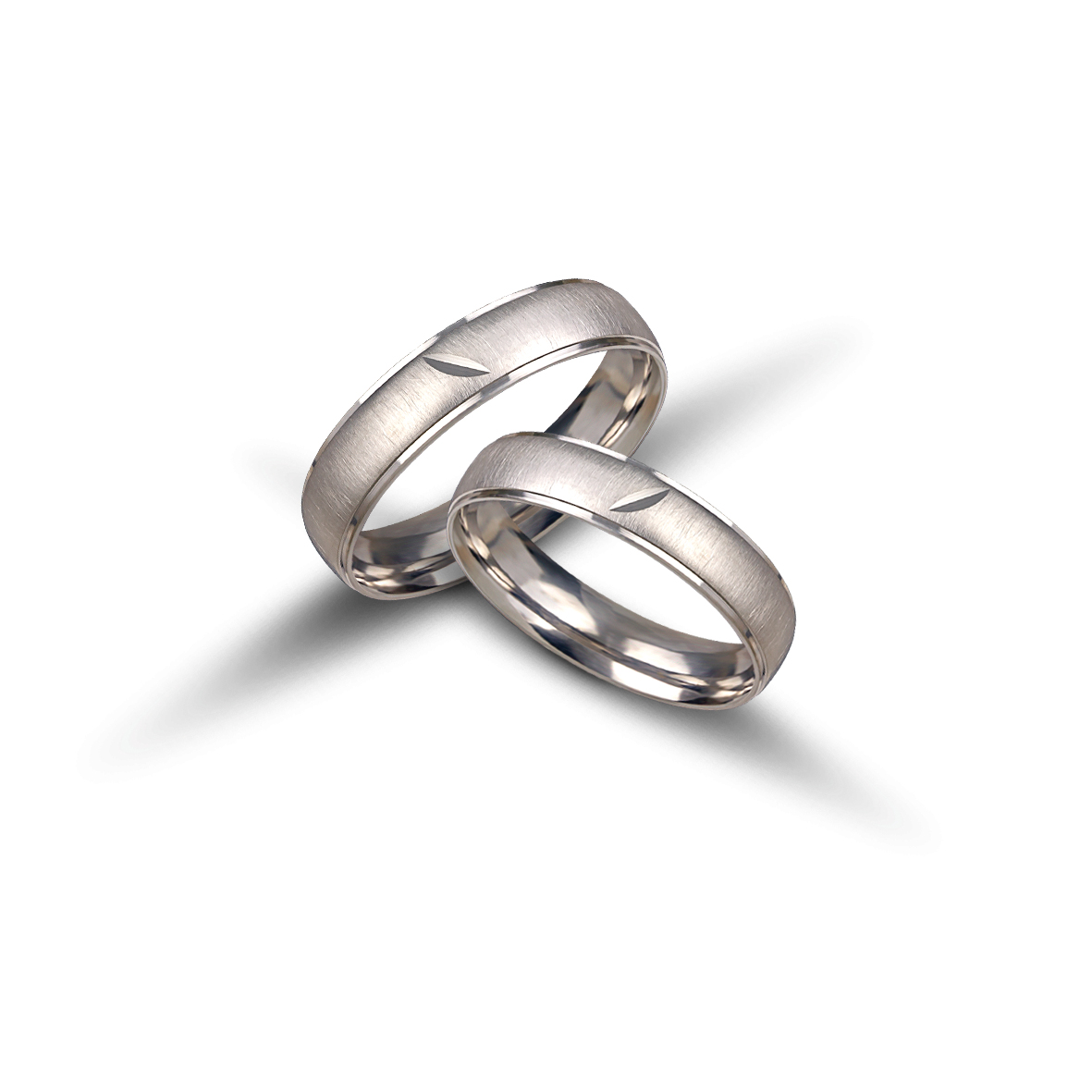 Fedi Nuziali in oro Bianco 5mm