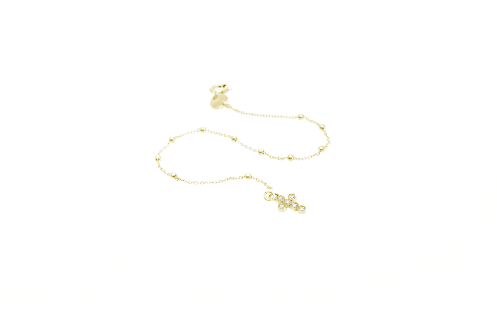 Bραχιόλι απο επιχρυσωμένο ασήμι 925° O SACRUM COR (AGI163/B-O)