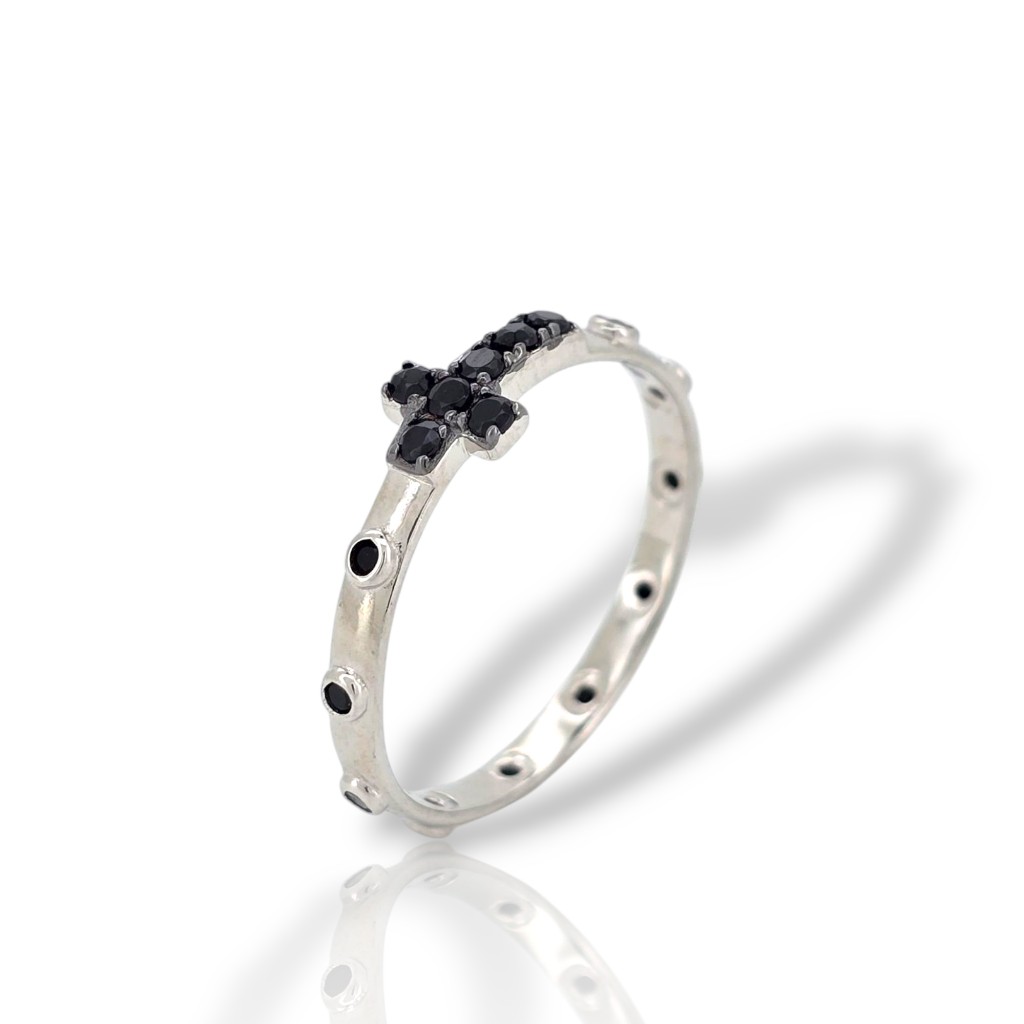 Anello Icona LUMINA - Pietre Nere Anello Icona LUMINA - Pietre Nere (AGI274/A-NE)