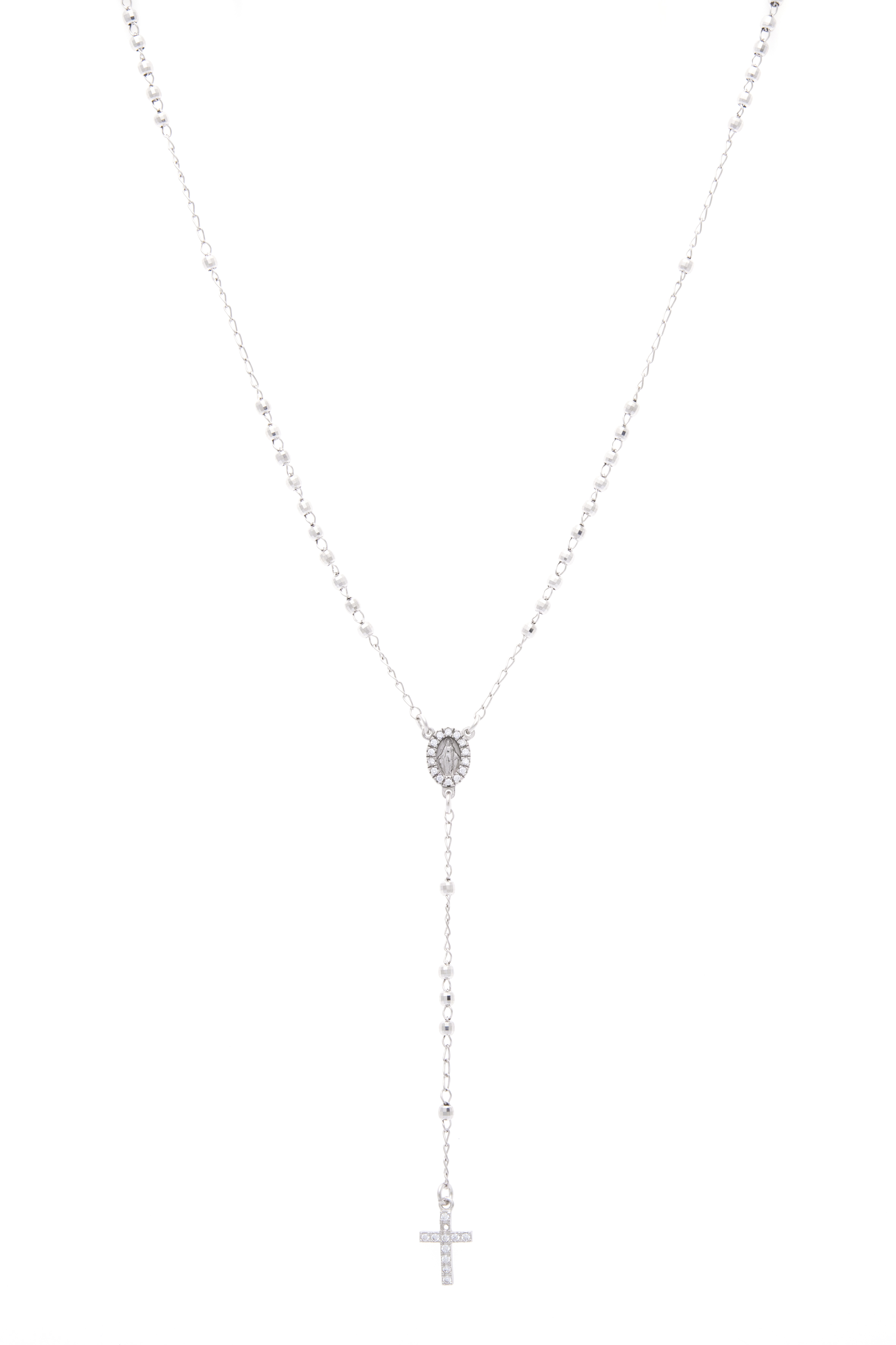 Madonnas Choker Classic cross and Madonna with Zircons (AGI 160-C-A)