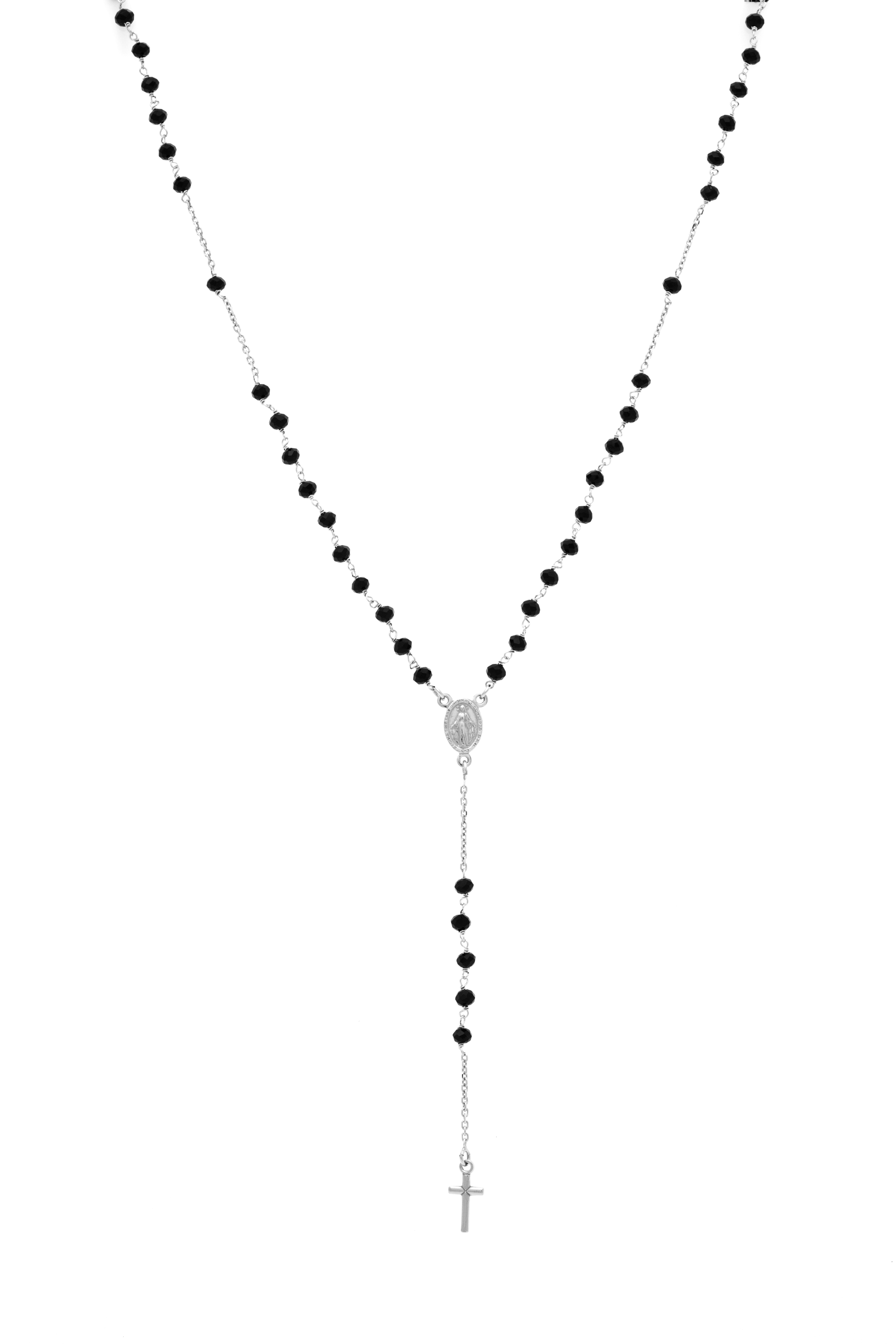 Madonnas Icon Choker Classic Stones in 925° platinum-plated (AGI 161-C-AN)