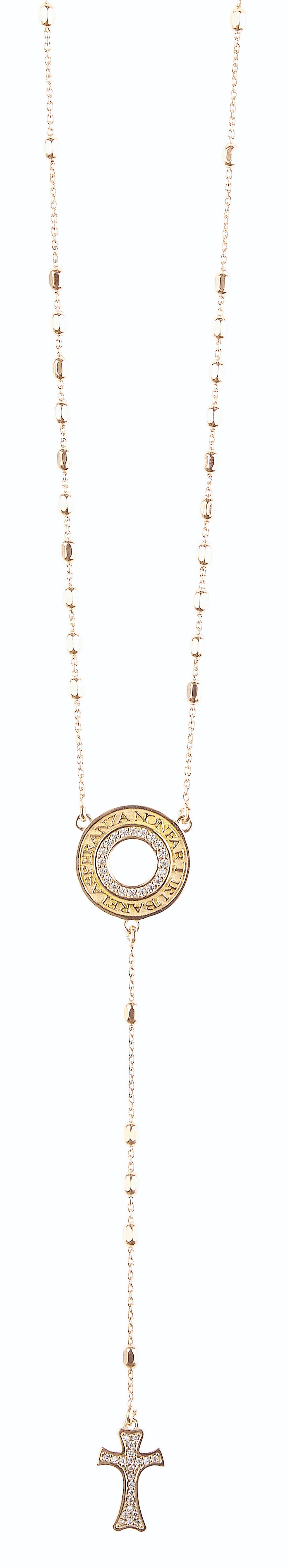 Collana in argento rosario 