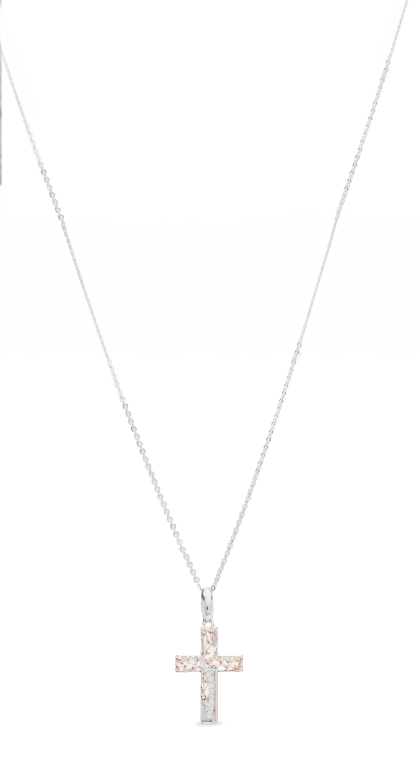 Collana Icona CRUCIS LUMINIS - Pietre Nere (code AGI360/C-A)