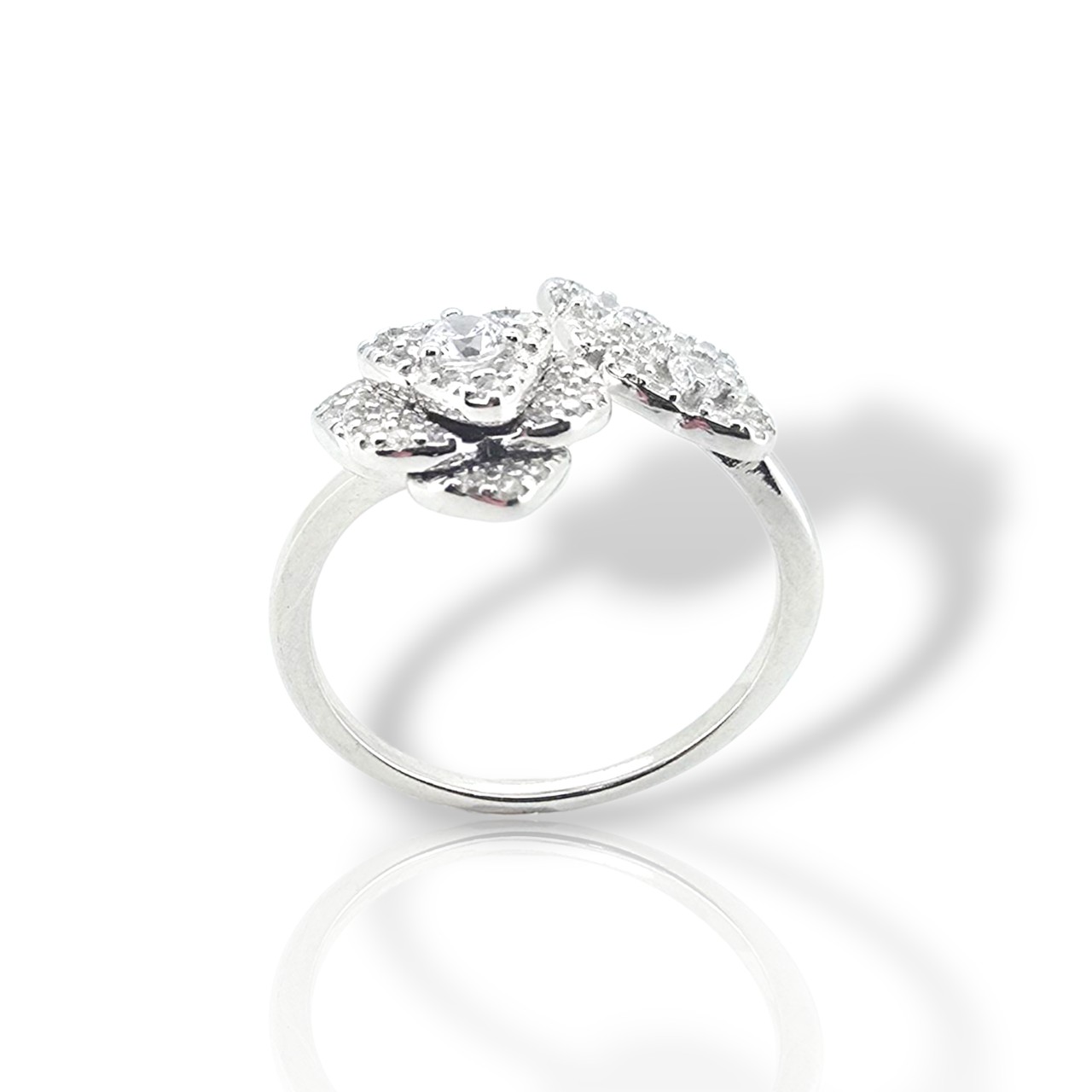 Ασημένιο δαχτυλίδι απο επιπλατινωμένο ασήμι 925°  (code FCM002813)