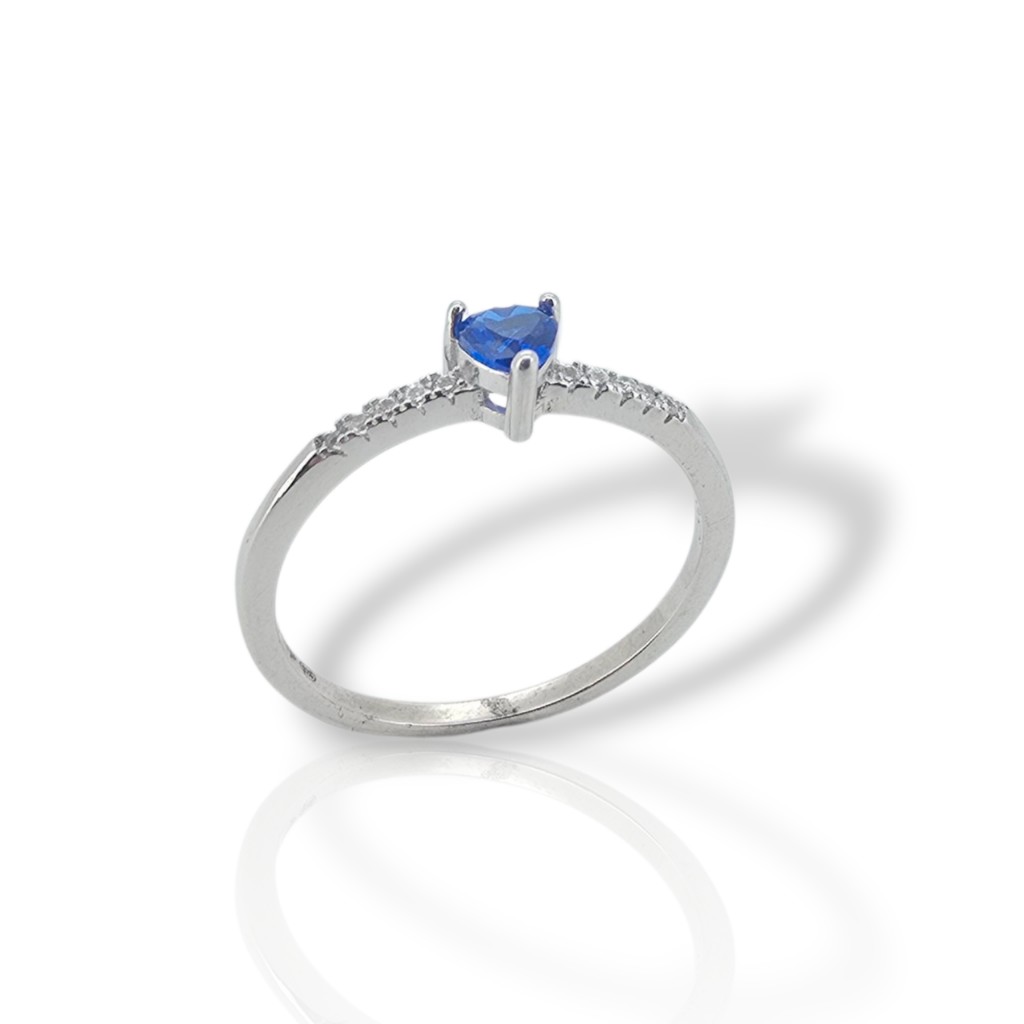 Ασημένιο δαχτυλίδι απο επιπλατινωμένο ασήμι 925°  (code FCM002816)