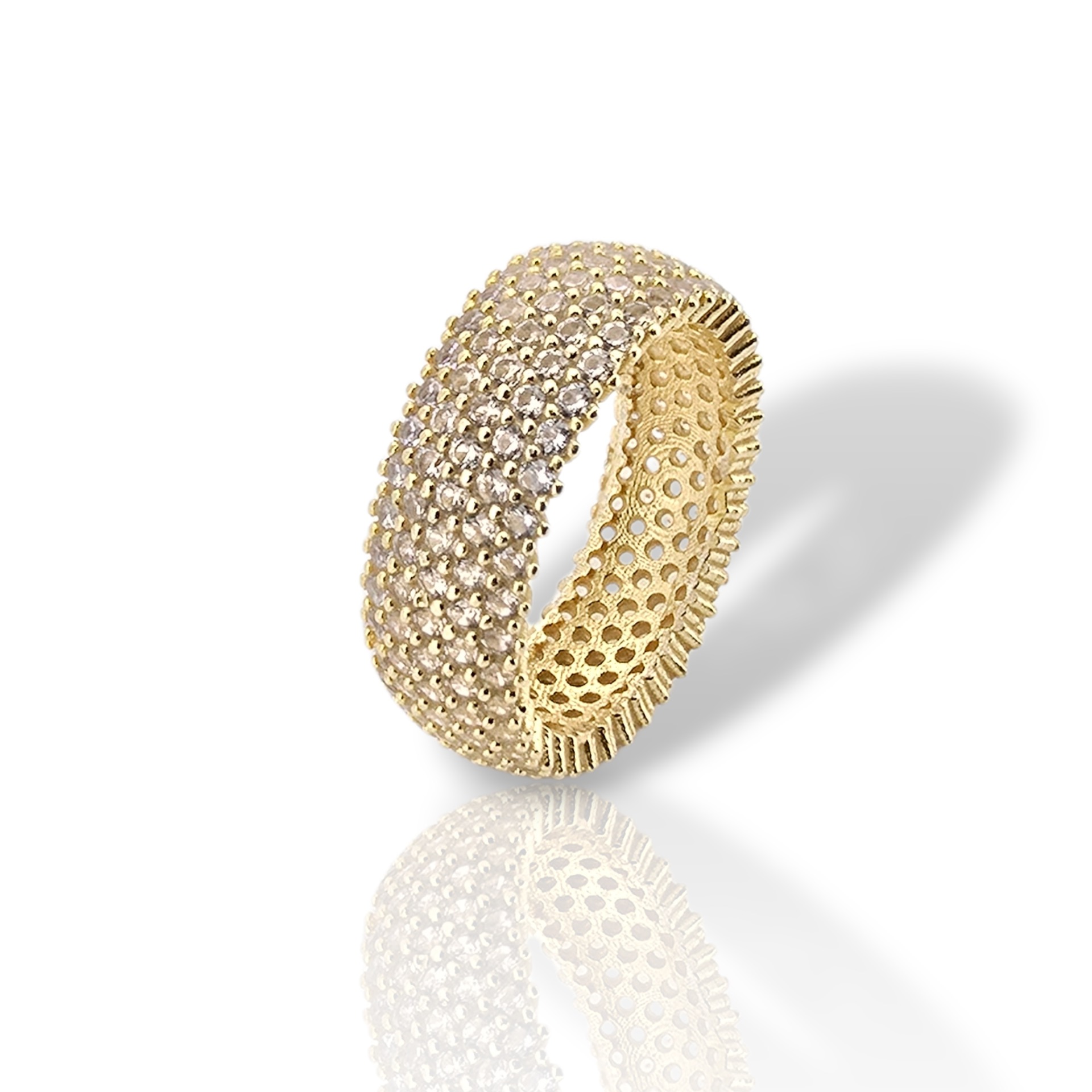 Ασημένιο δαχτυλίδι απο επιχρυσωμένο ασήμι 925° (code Η002845)