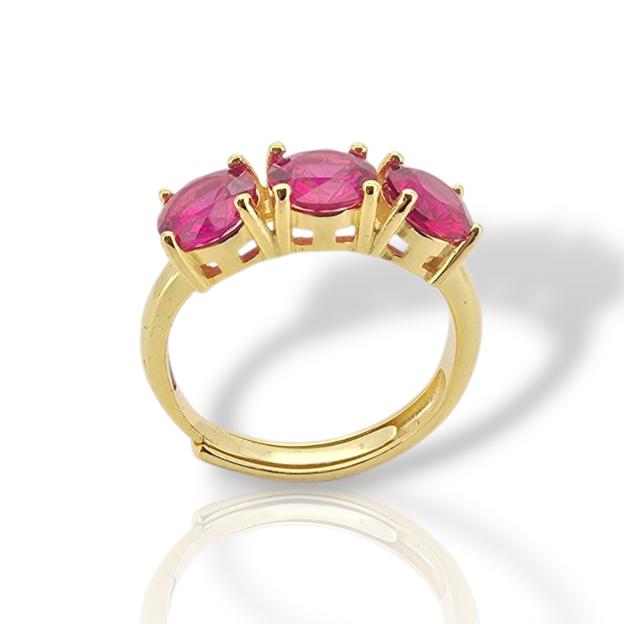 Ασημένιο δαχτυλίδι απο επιχρυσωμένο ασήμι 925° (code FC002864)