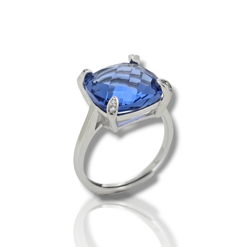 Platinum plated silver 925 ring code FC004055