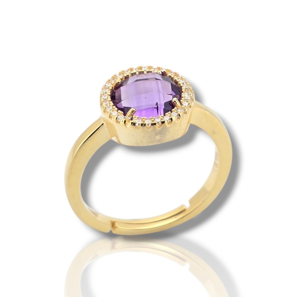 Gold plated silver 925° ring (code FC006494)