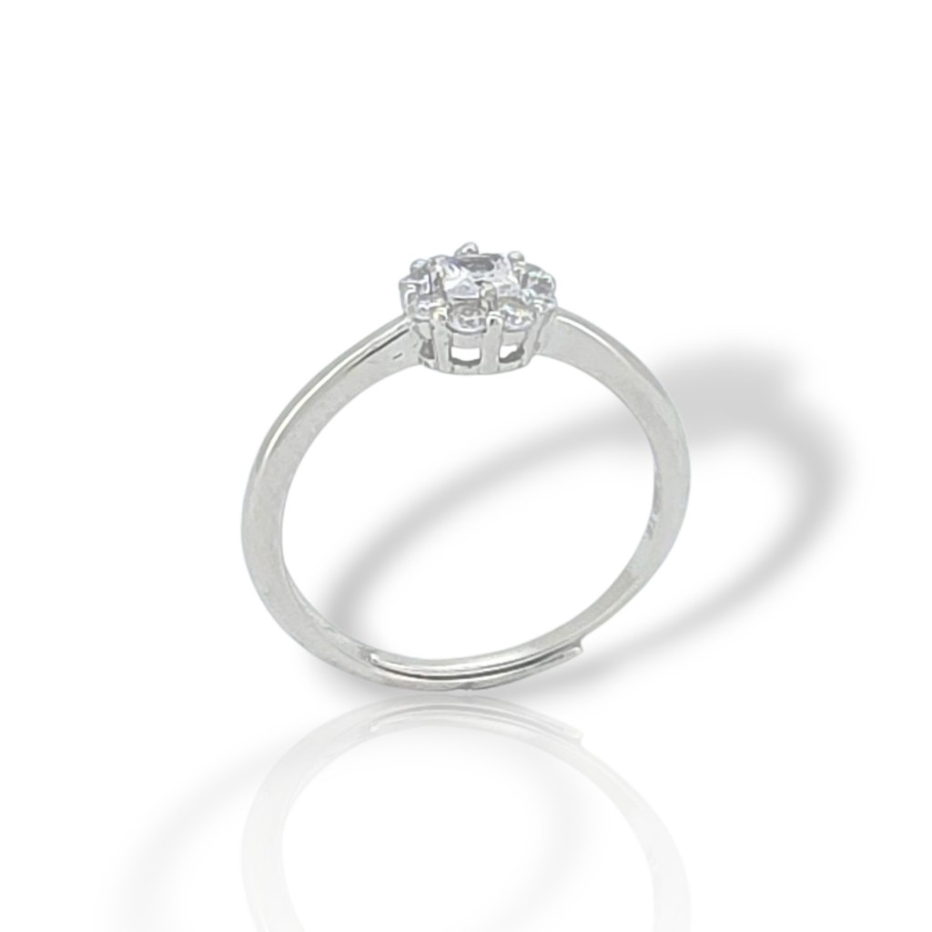 Platinum plated silver 925° ring (code FC006854)