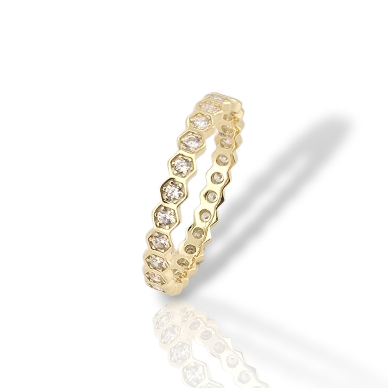 Ασημένιο δαχτυλίδι απο επιχρυσωμένο ασήμι 925°  (code FC007145)