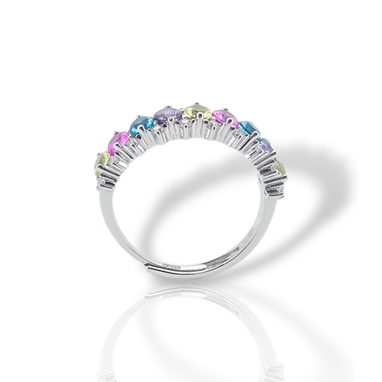 Ασημένιο δαχτυλίδι απο επιπλατινωμένο ασήμι 925°  (code FC007480)