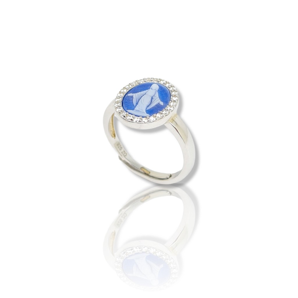 Anello in argento 925° rodiato  (code FC000890)