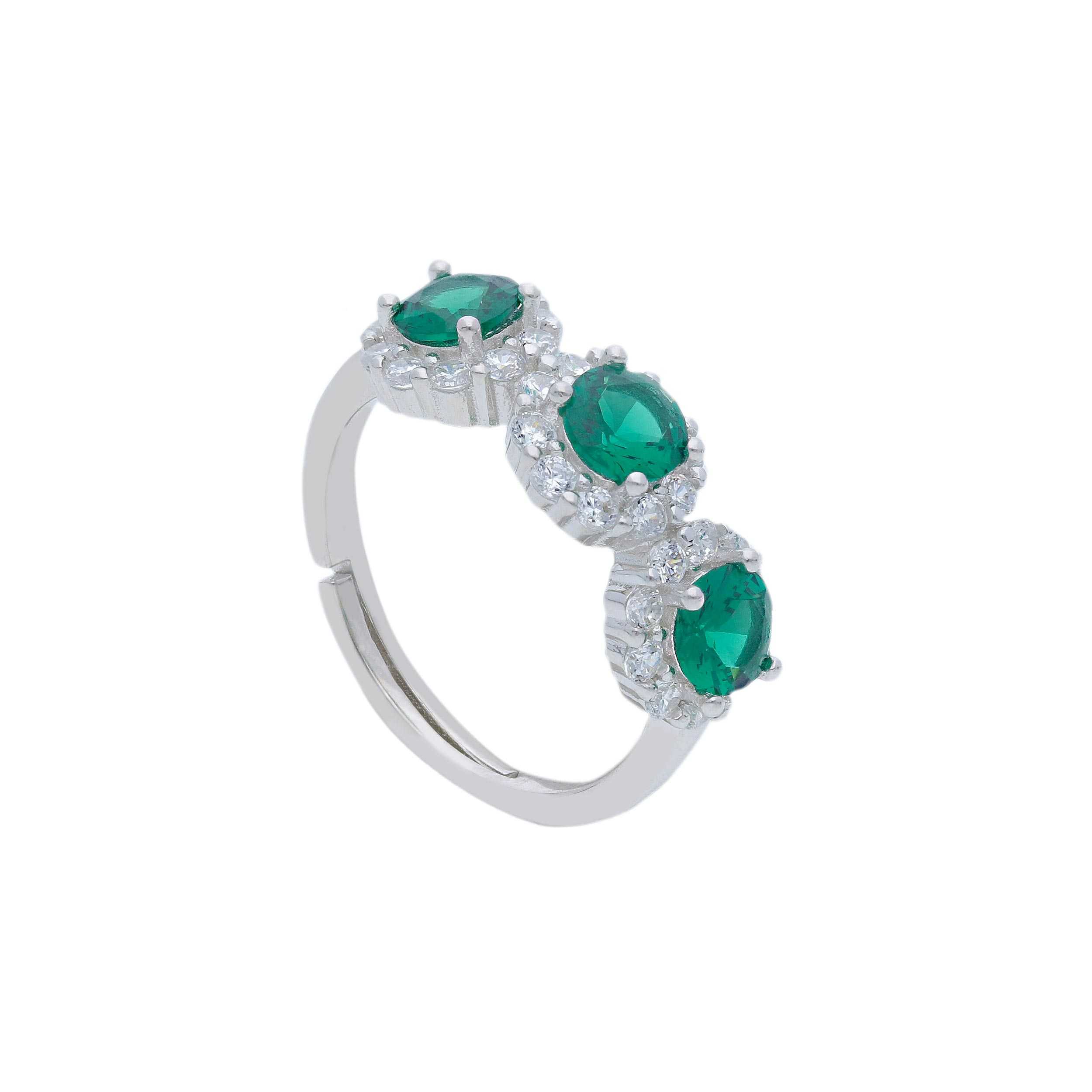 Platinum plated silver  925° ring (code S277156)