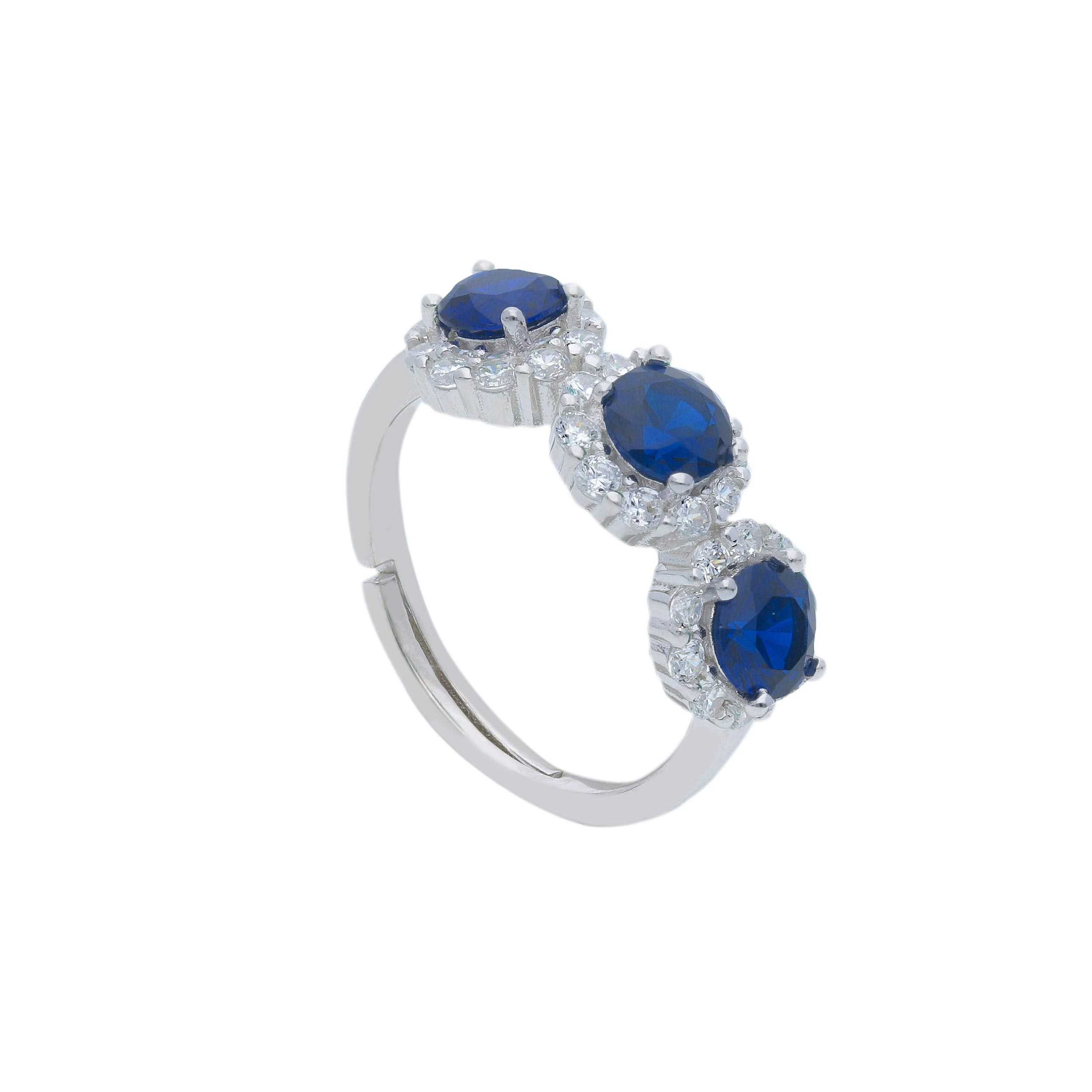 Platinum plated silver  925° ring (code S277157)