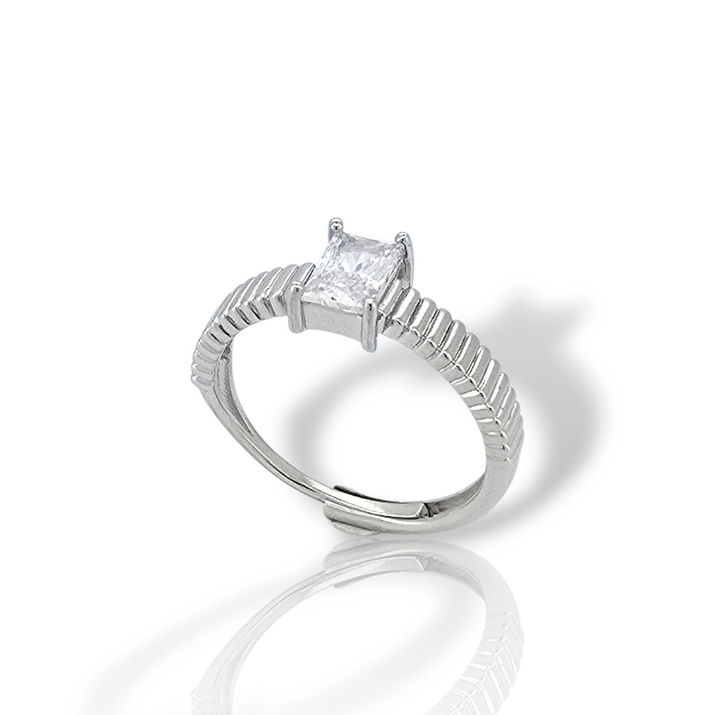 Platinum plated silver 925° ring (code FCM2801)