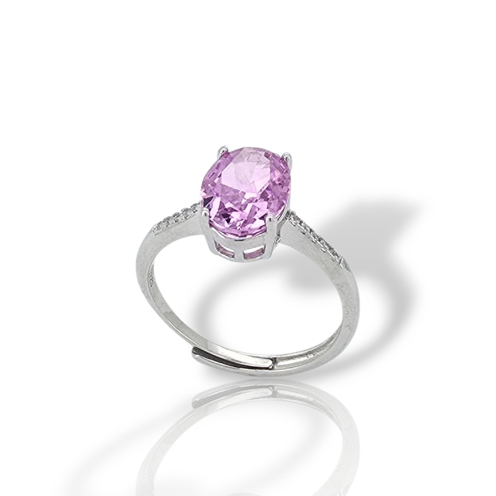 Platinum plated silver  925° ring (code FCM2804)