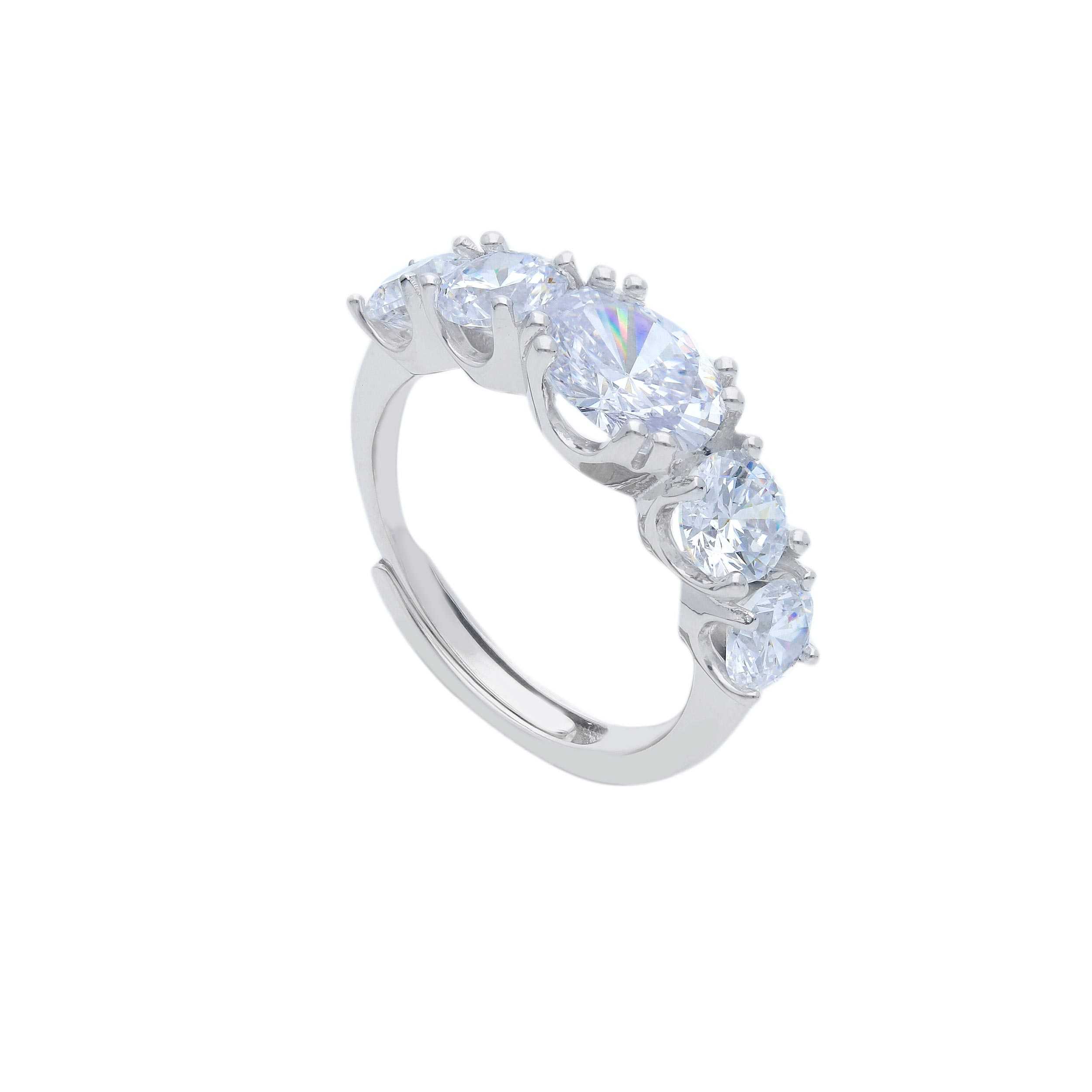 Platinum plated silver  925° ring (code S288556)