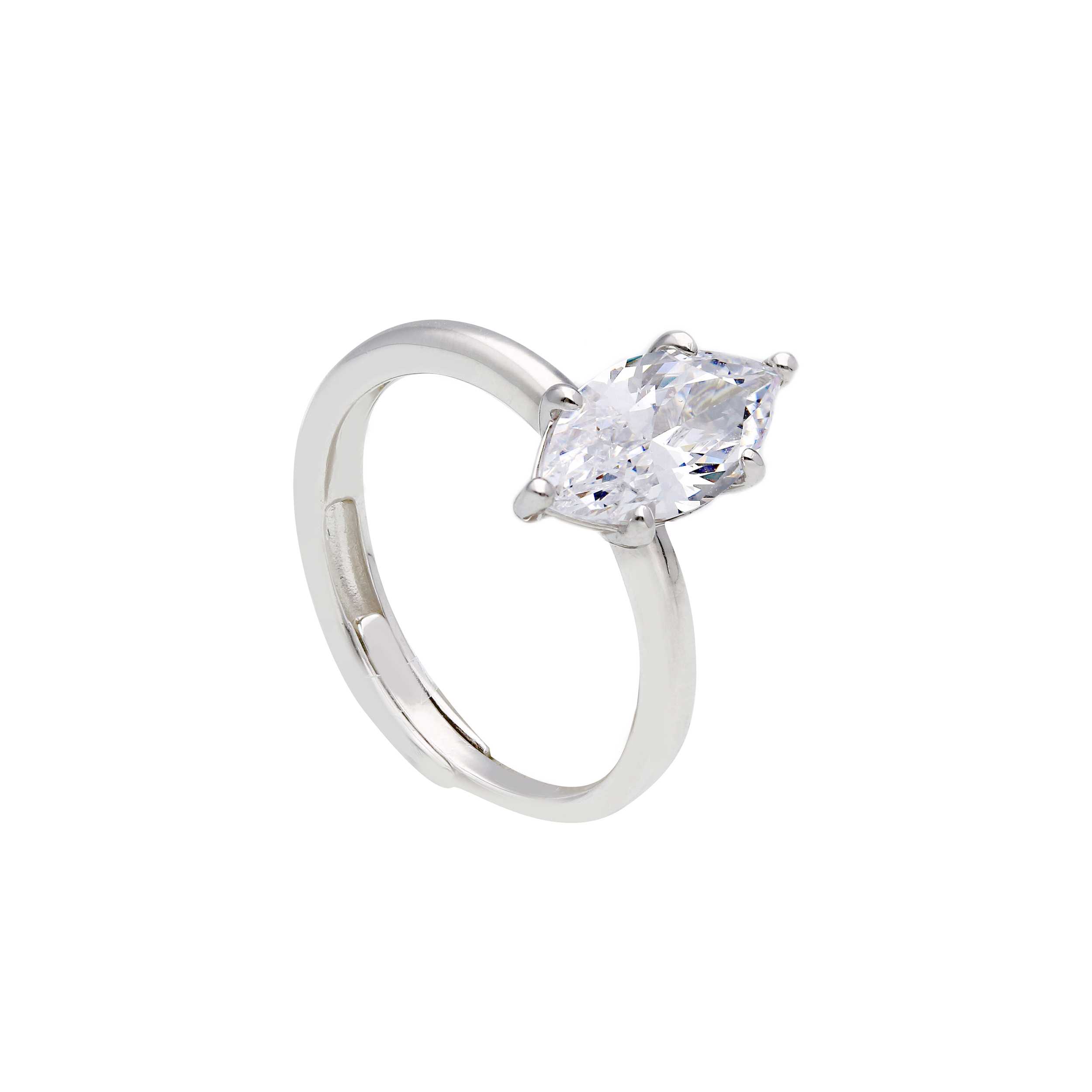 Platinum plated silver  925° ring (code S288576)