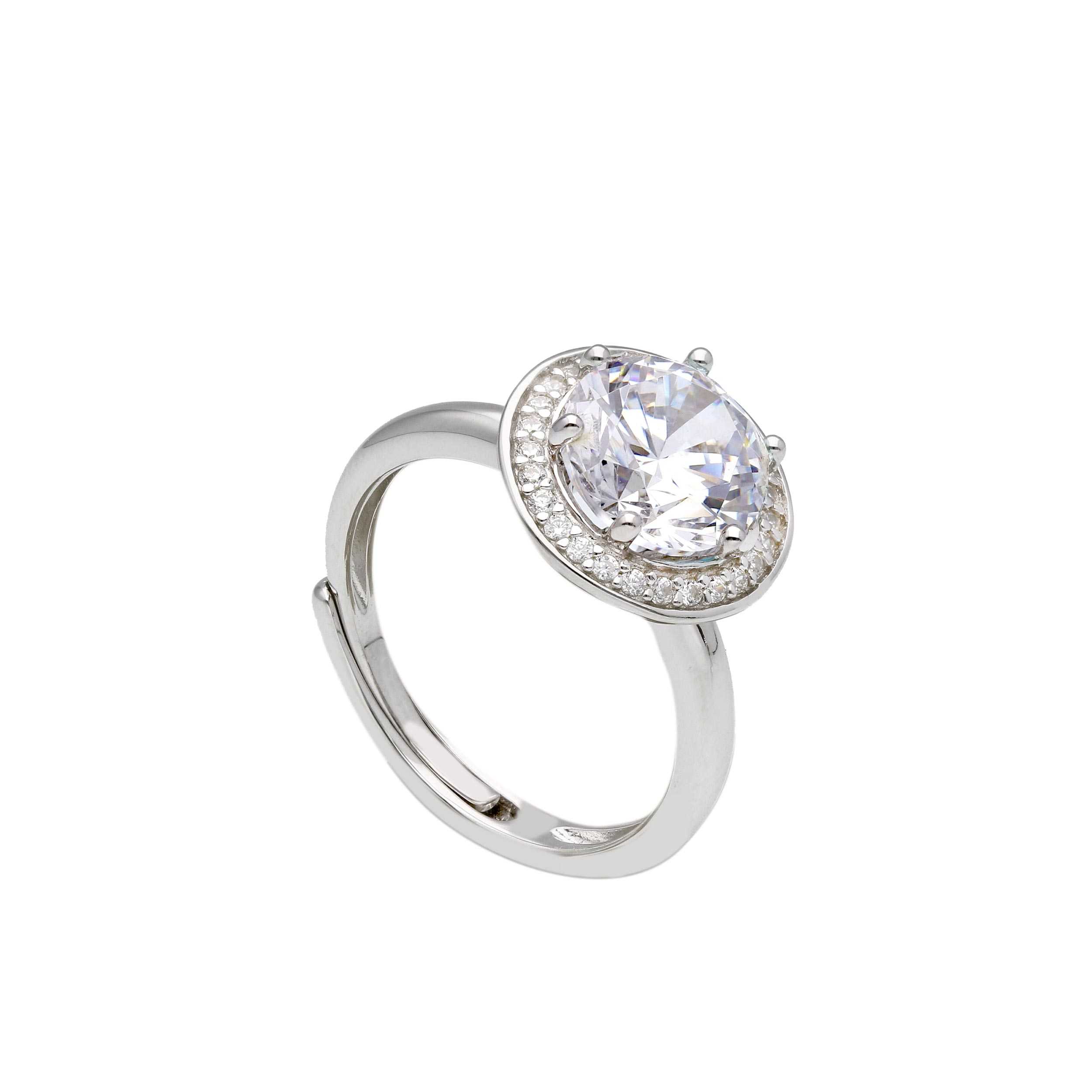 Platinum plated silver  925° ring (code S289773)