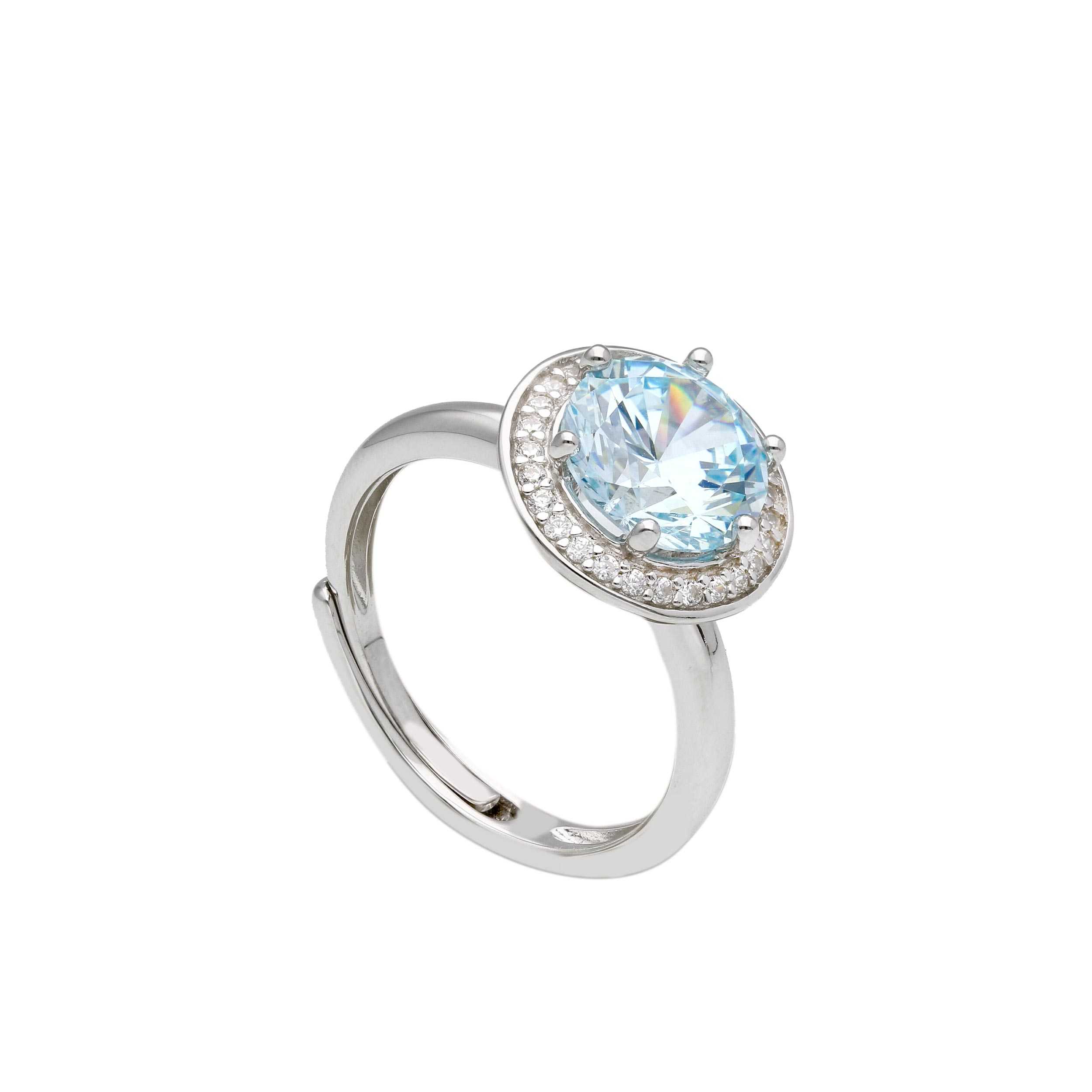 Platinum plated silver  925° ring (code S289774)